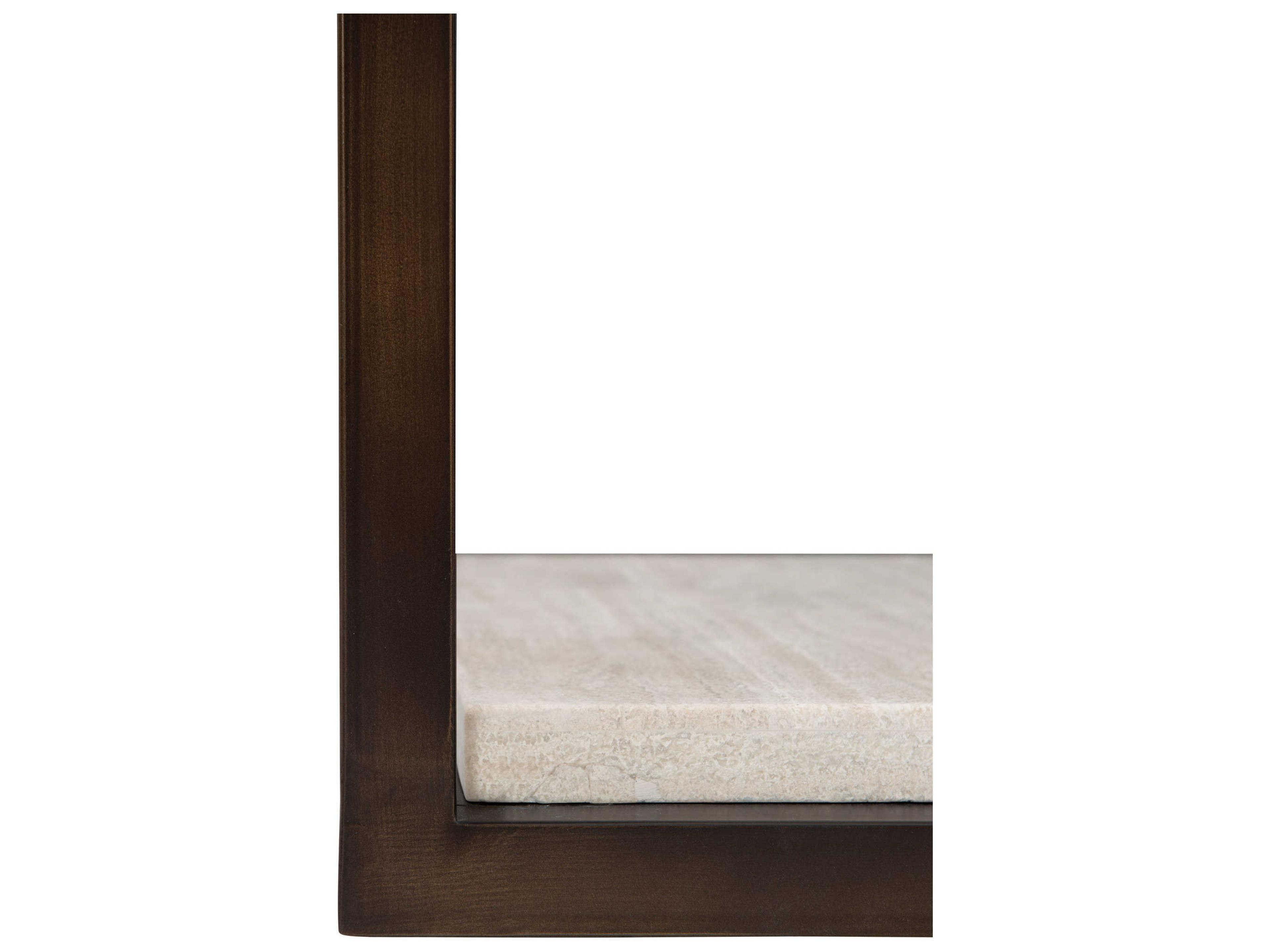 Bernhardt Kinsley Square Glass Bronze End Table