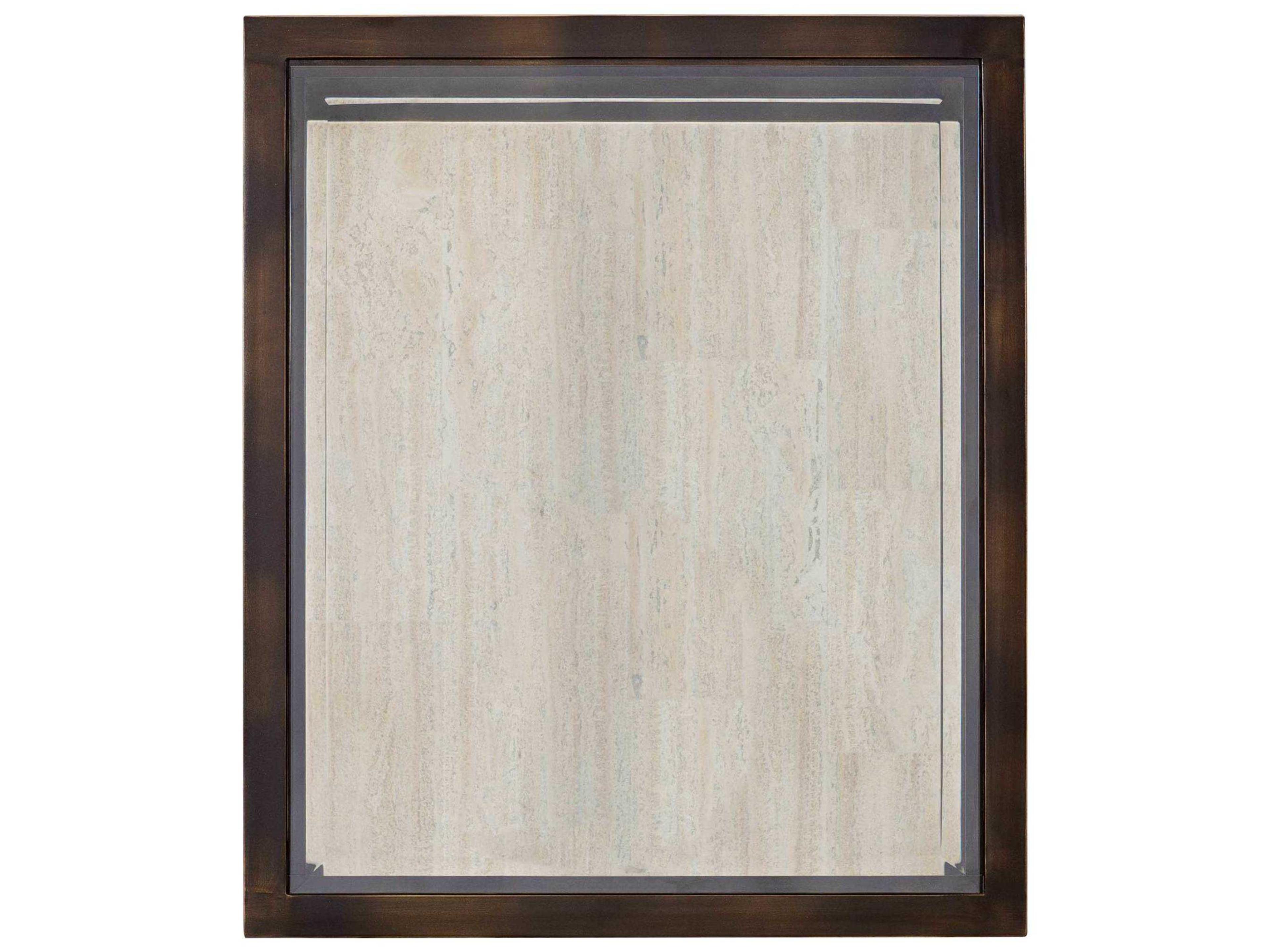 Bernhardt Kinsley Square Glass Bronze End Table