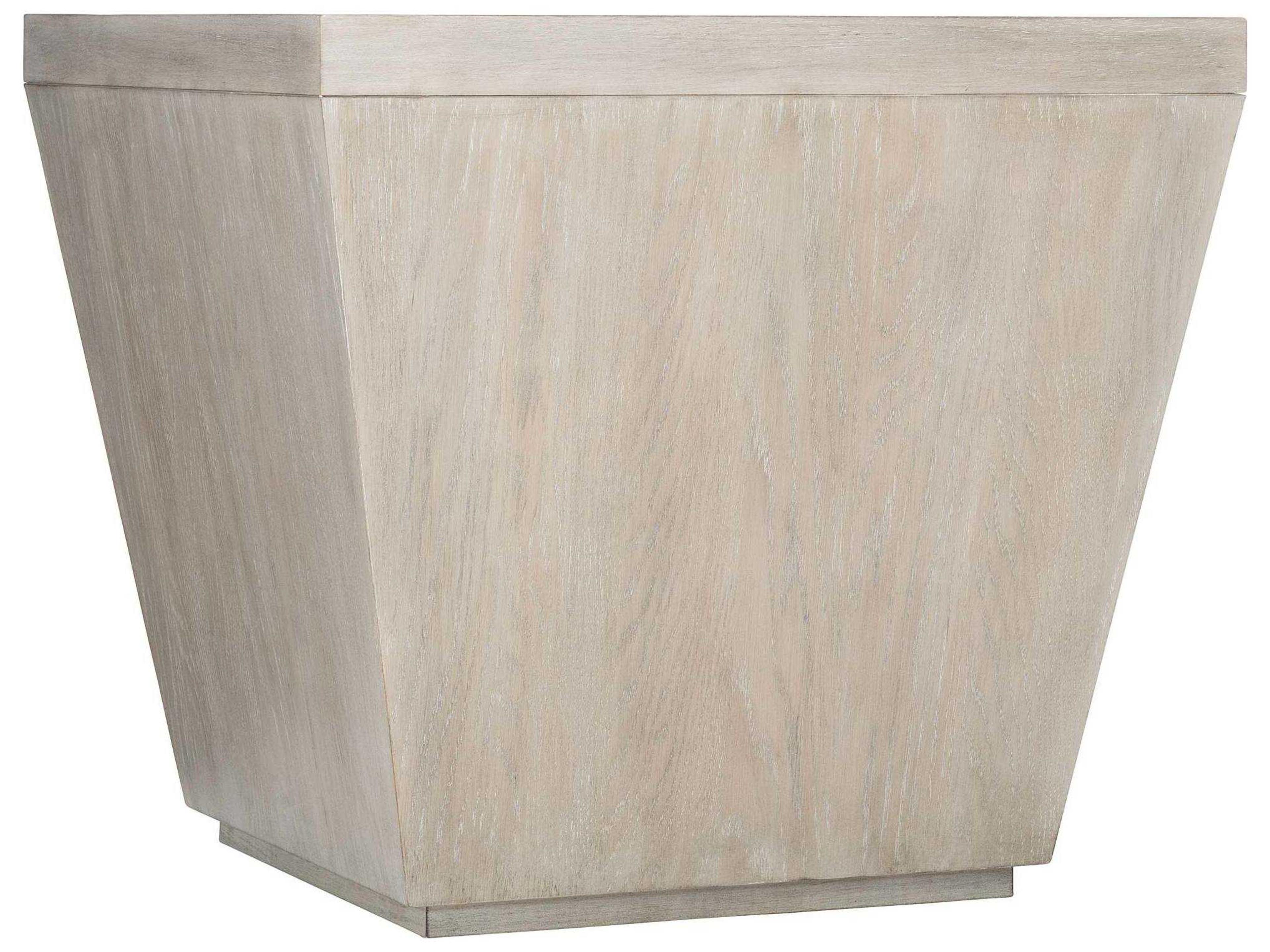 Landers Side Table Cerused Greige White Oak