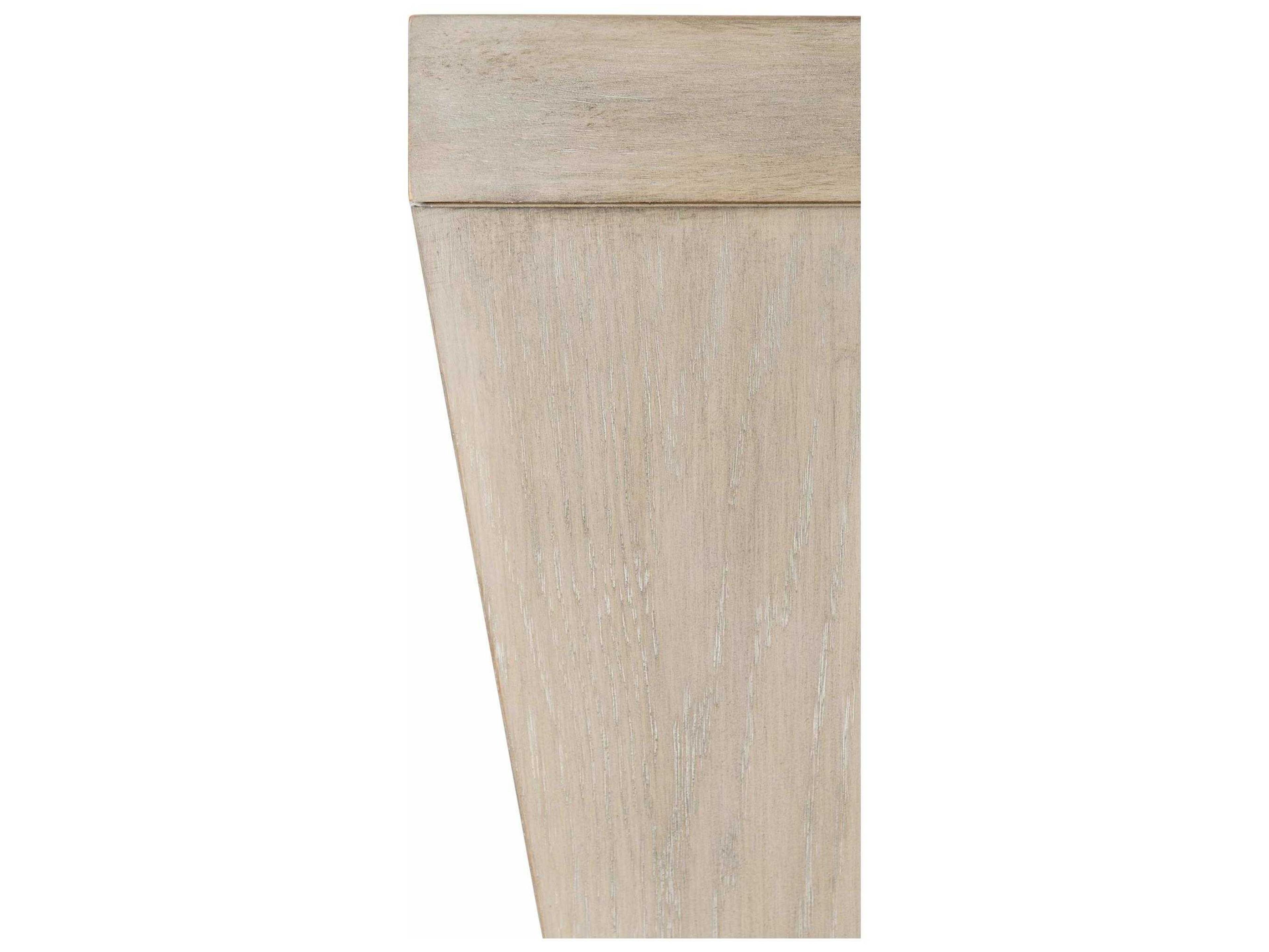 Bernhardt Landers Square Wood Cerused Greige End Table