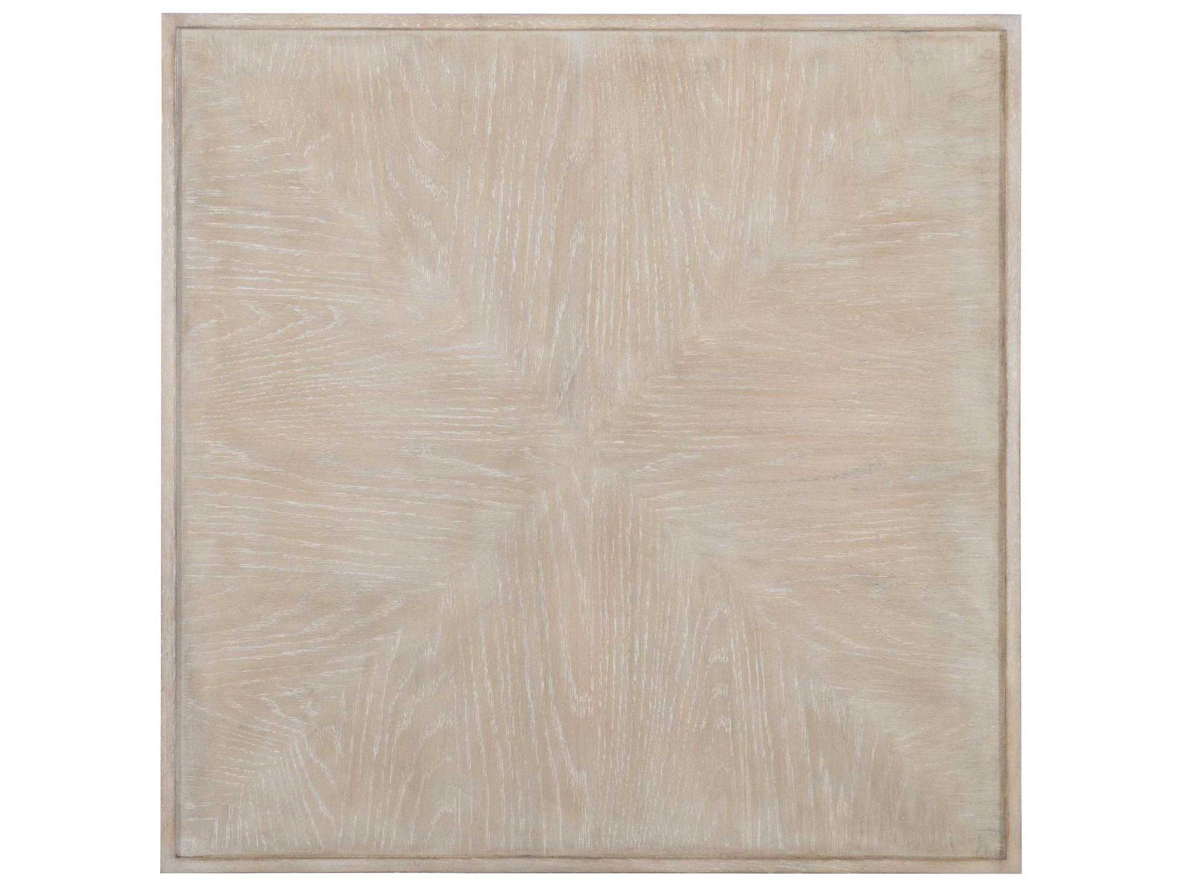 Bernhardt Landers Square Wood Cerused Greige End Table