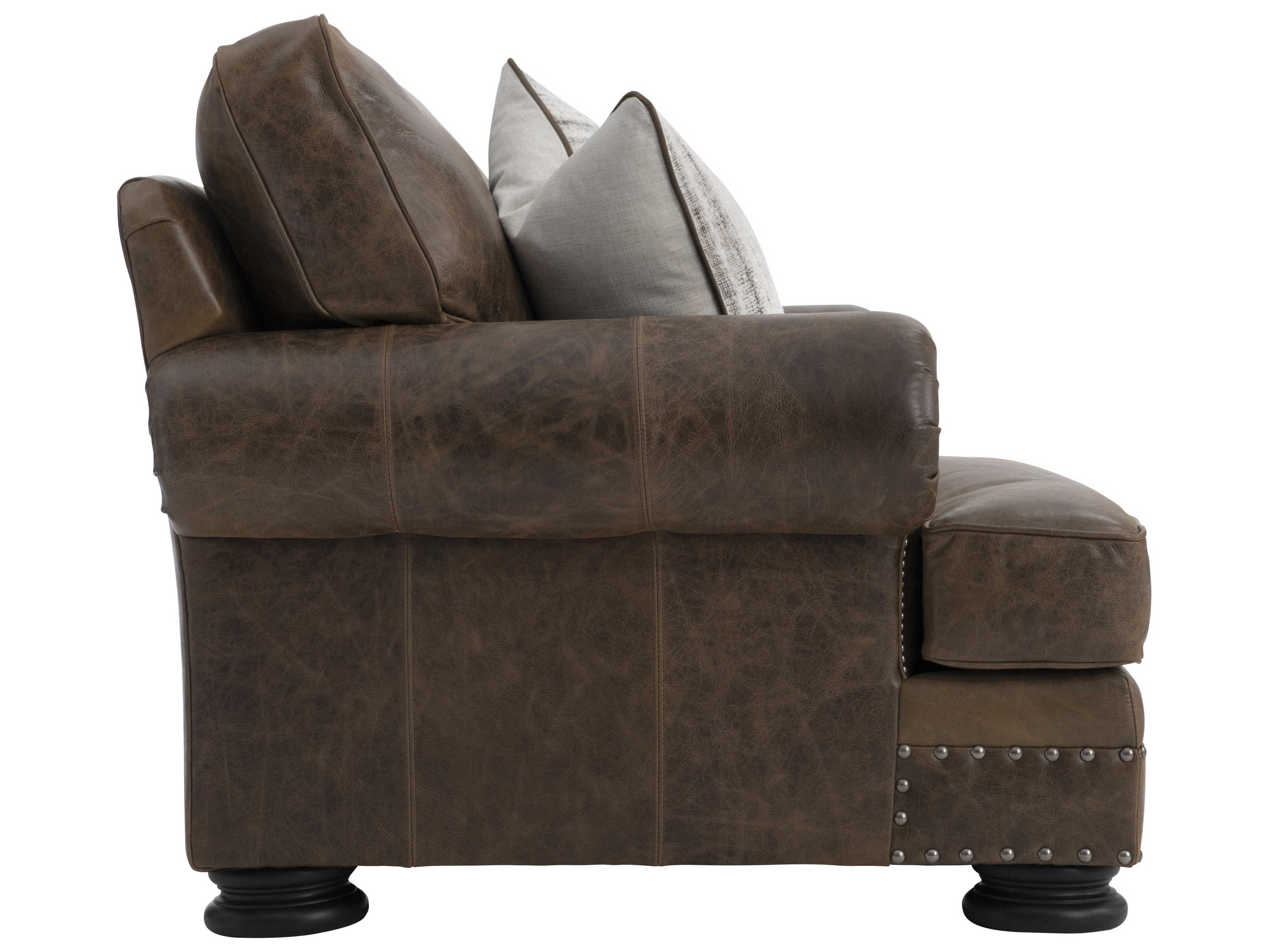 Bernhardt Foster Brown Leather Club Chair