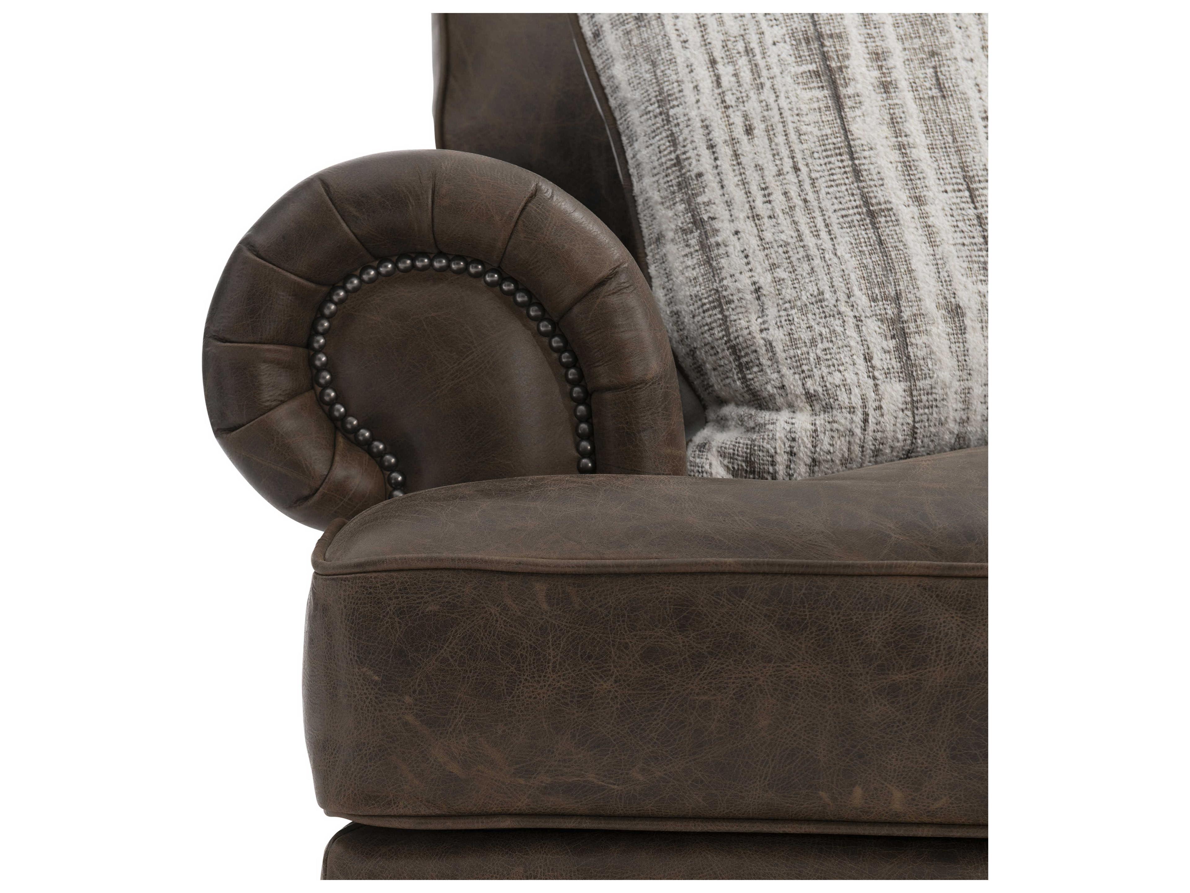 Bernhardt Foster Brown Leather Club Chair