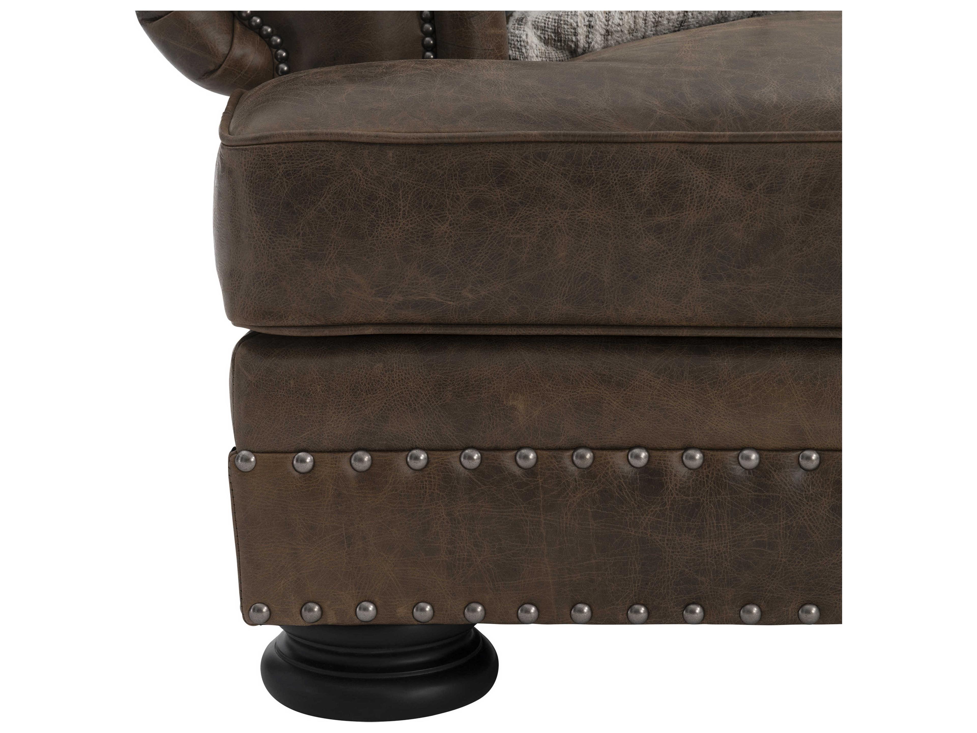 Bernhardt Foster Brown Leather Club Chair