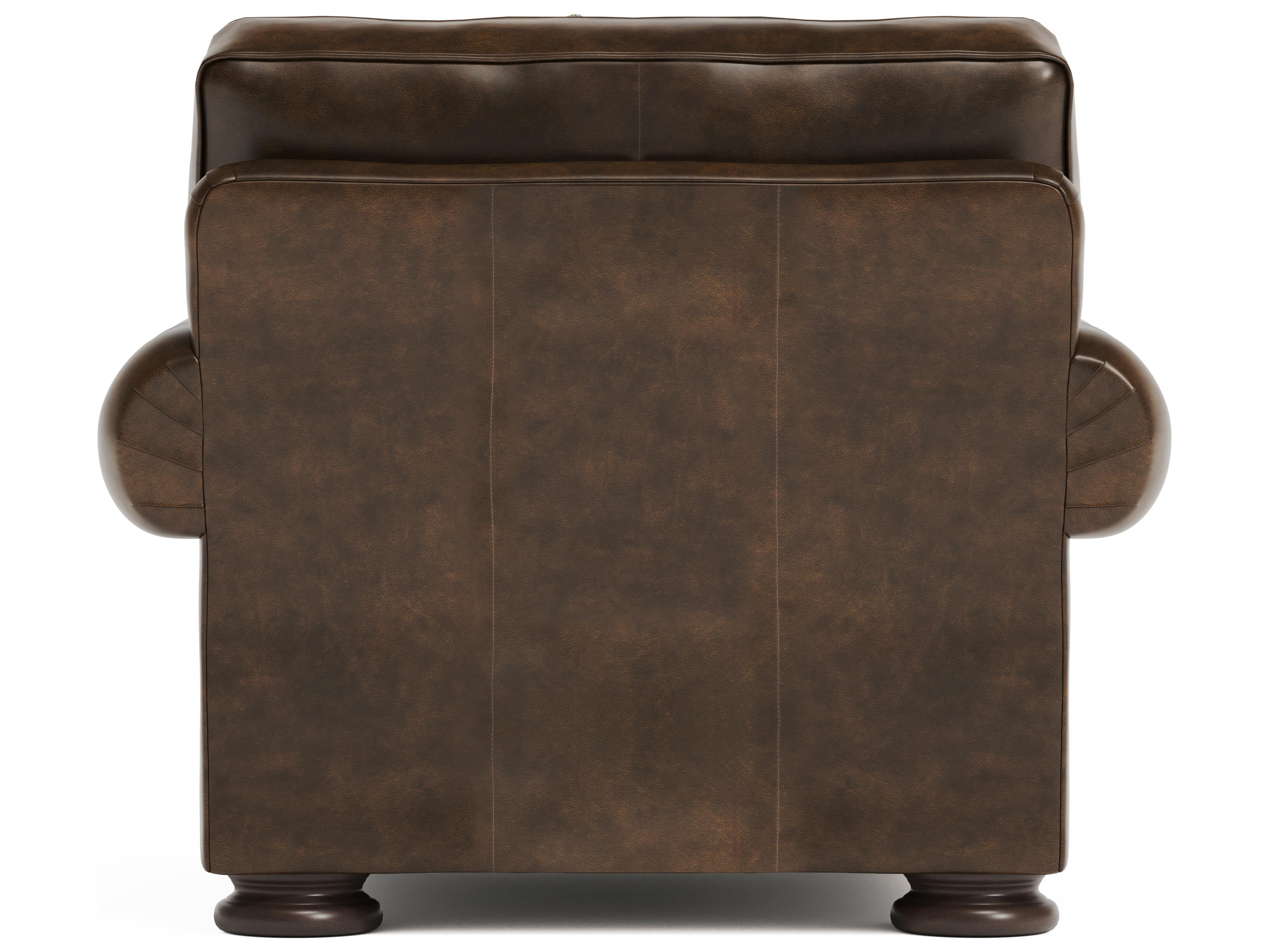 Bernhardt Foster Brown Leather Accent Chair