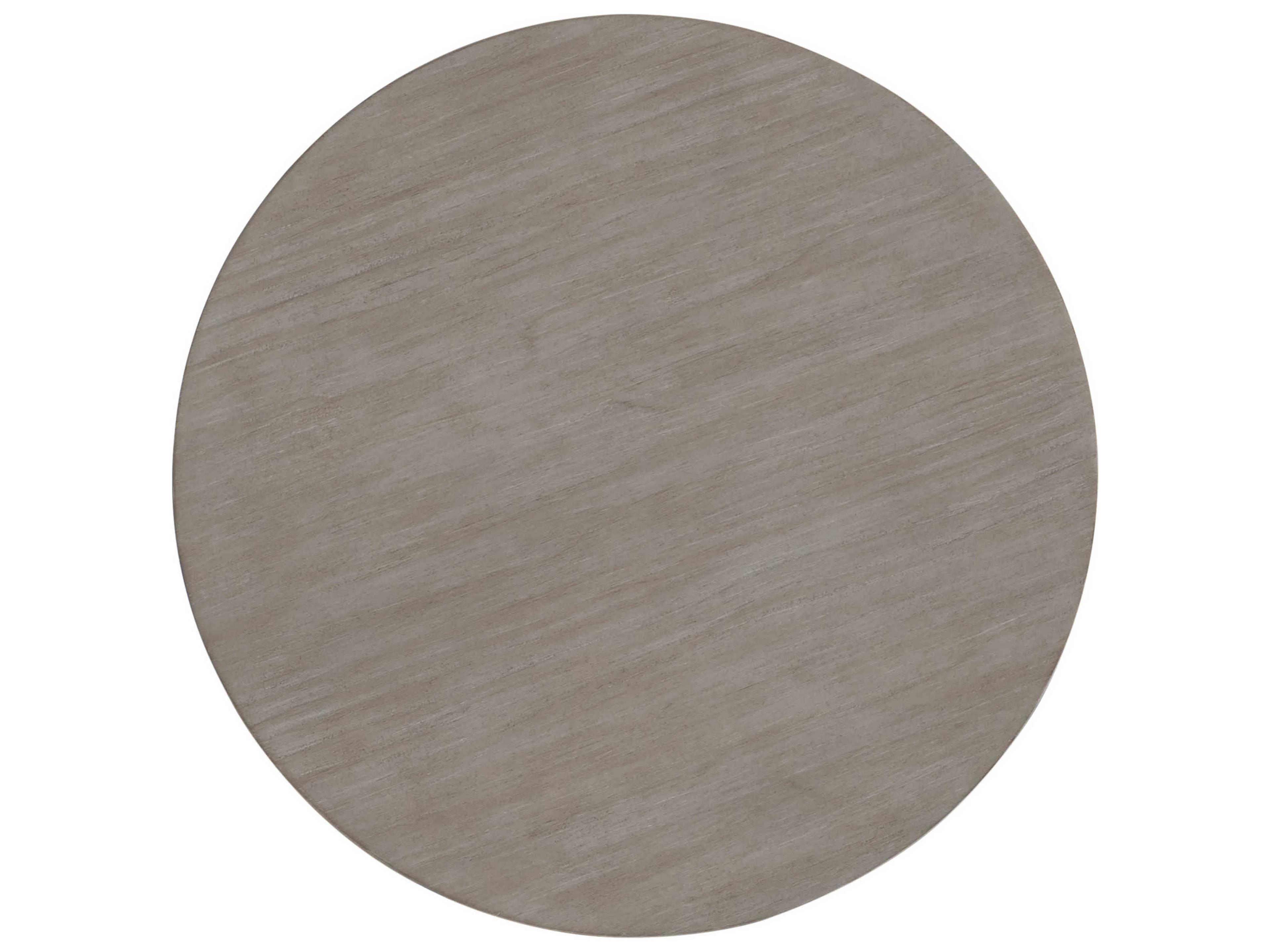 Bernhardt Harmon Round Wood Gris End Table