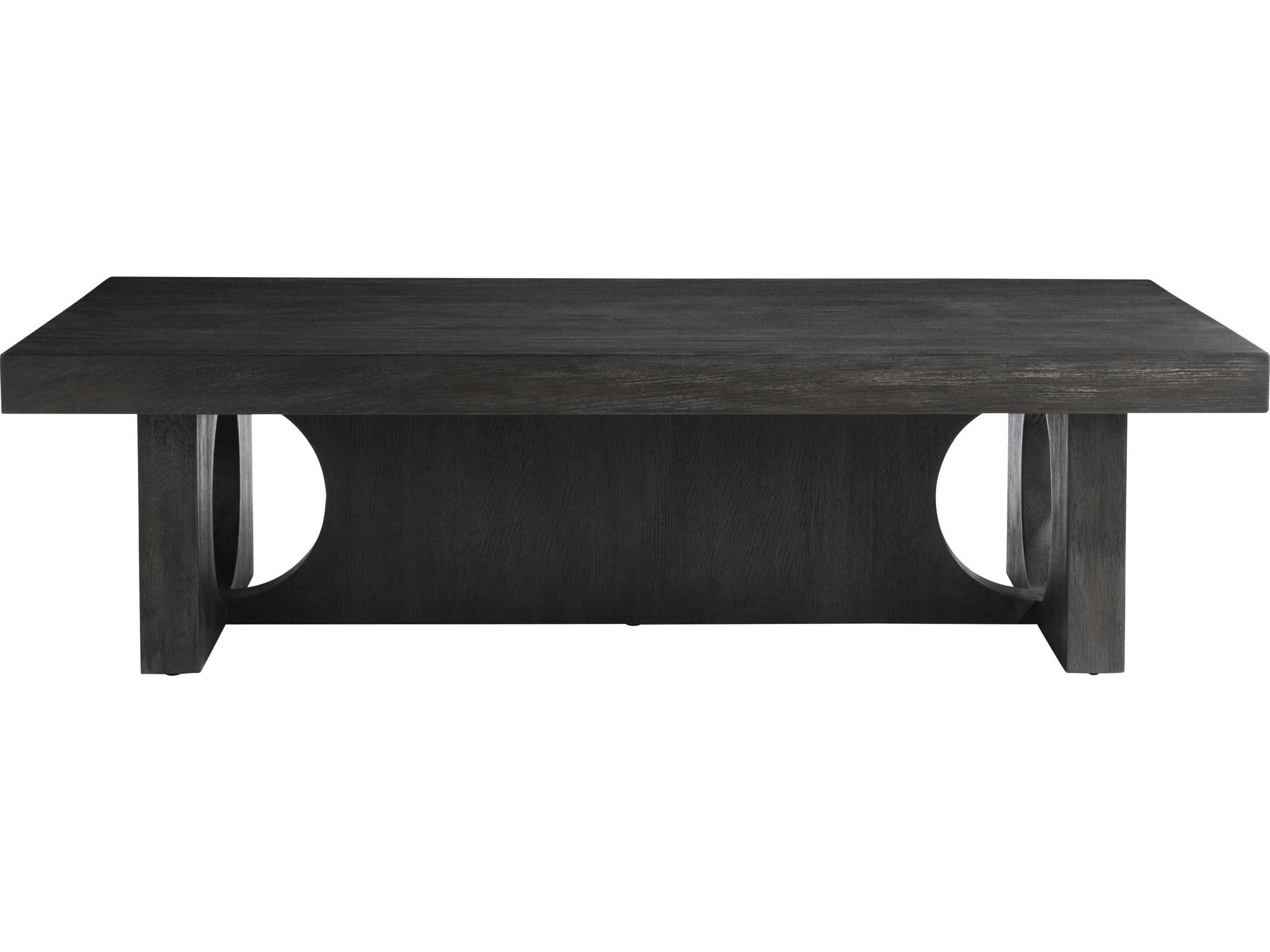 Bernhardt Micah Rectangular Wood Black Truffle Cocktail Table