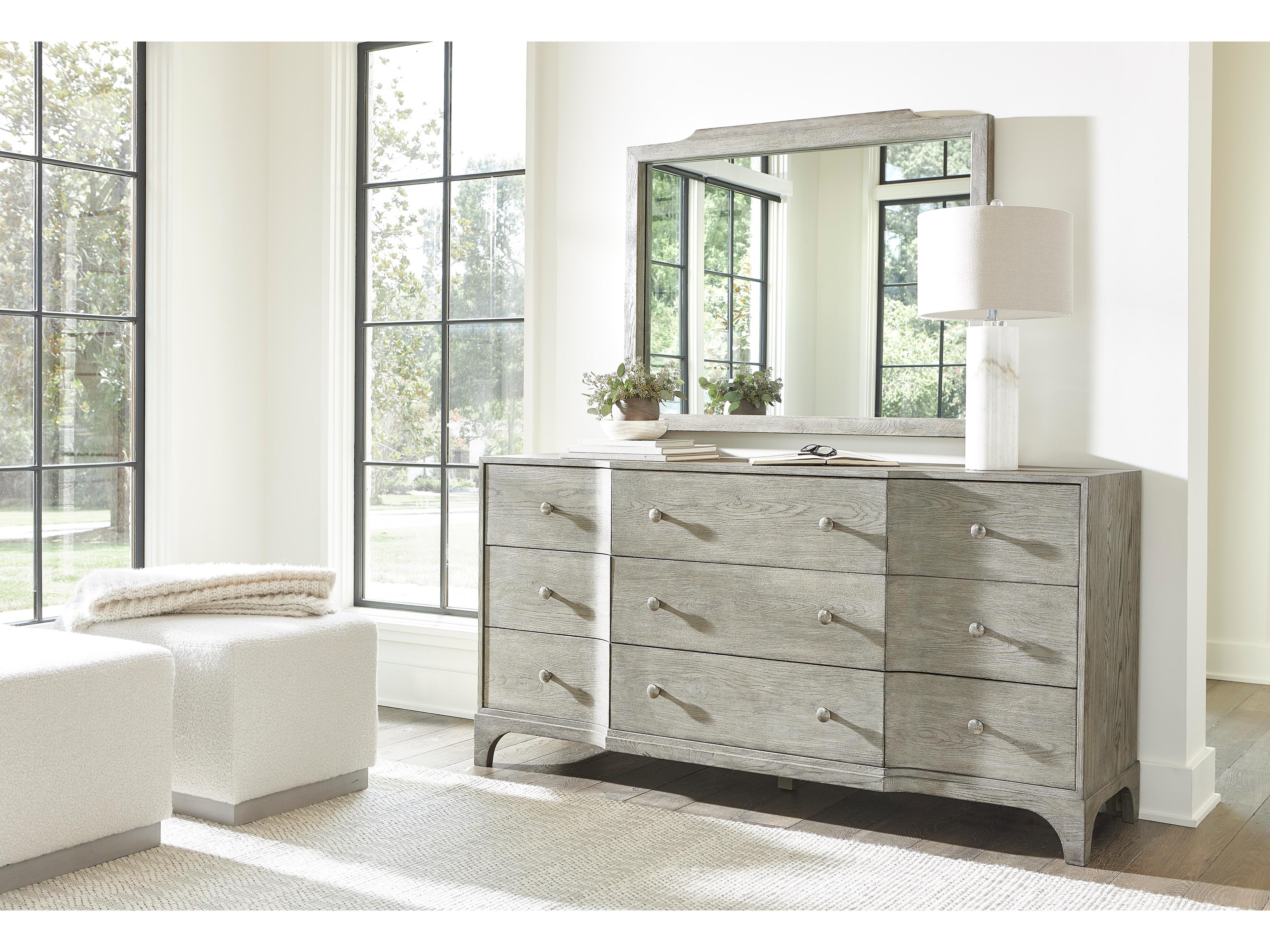 Albion Gray Oak Wood Dresser