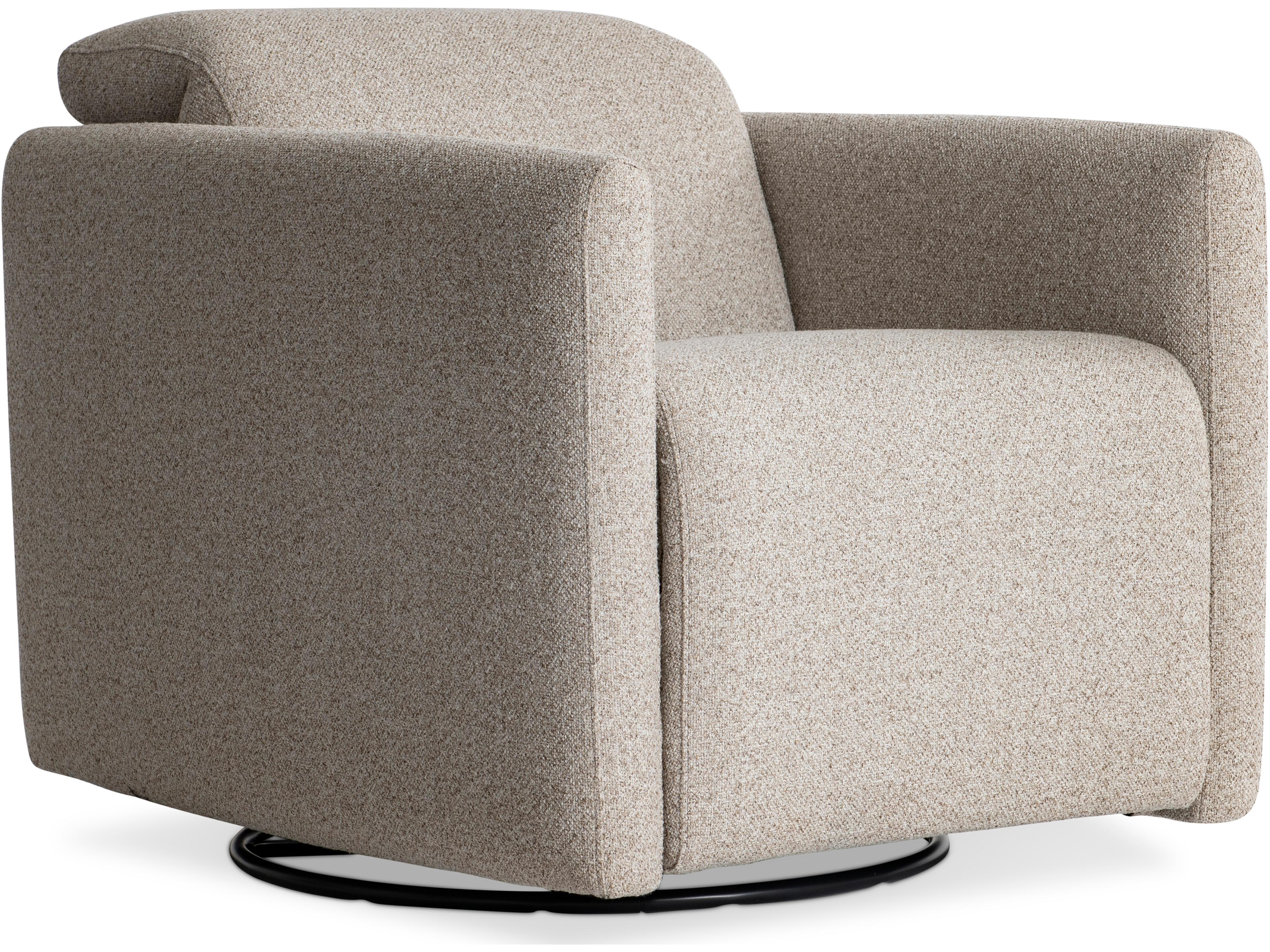 Livvy Swivel Beige Accent Chair