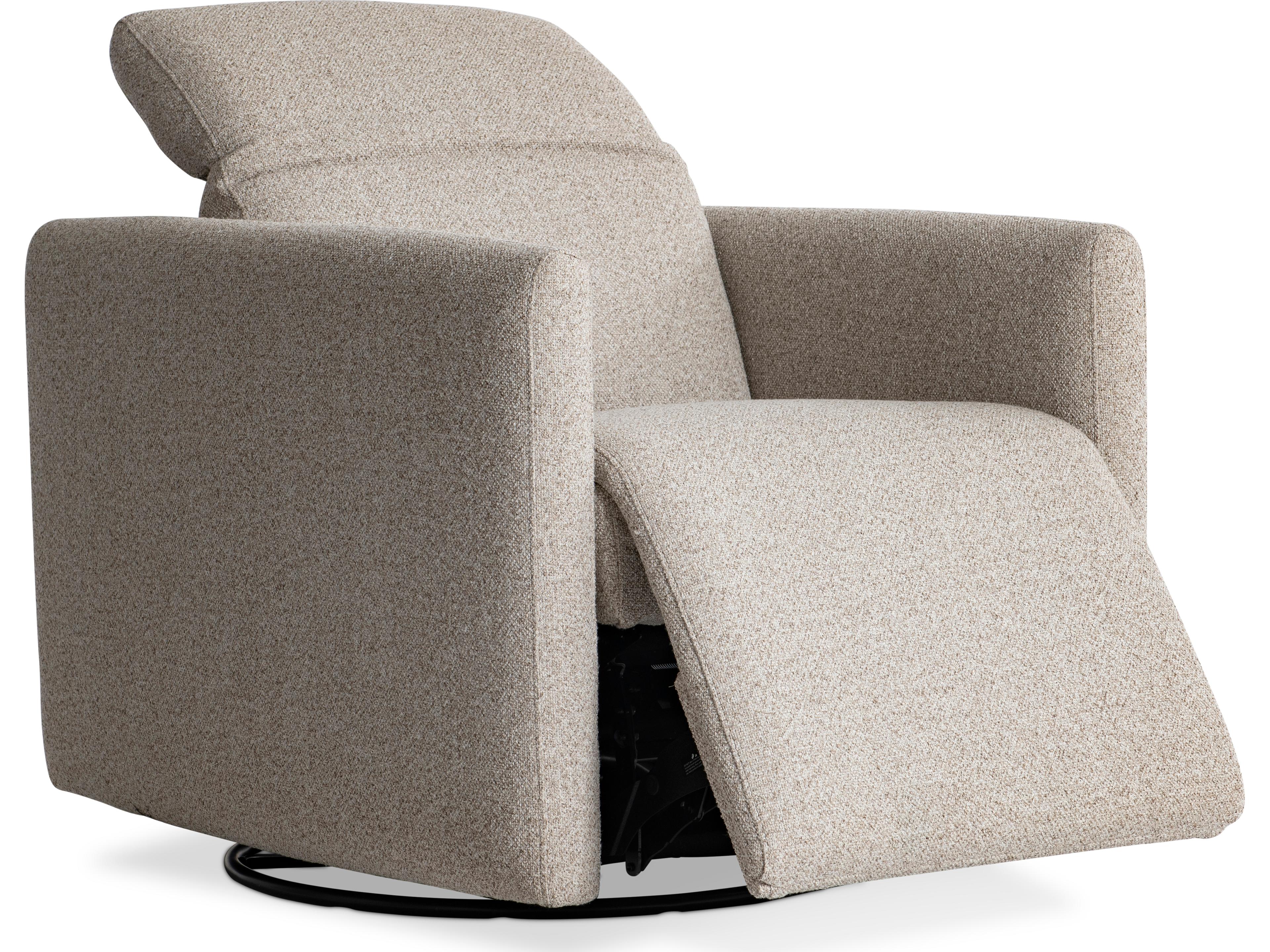 Bernhardt Livvy Swivel Beige Accent Chair