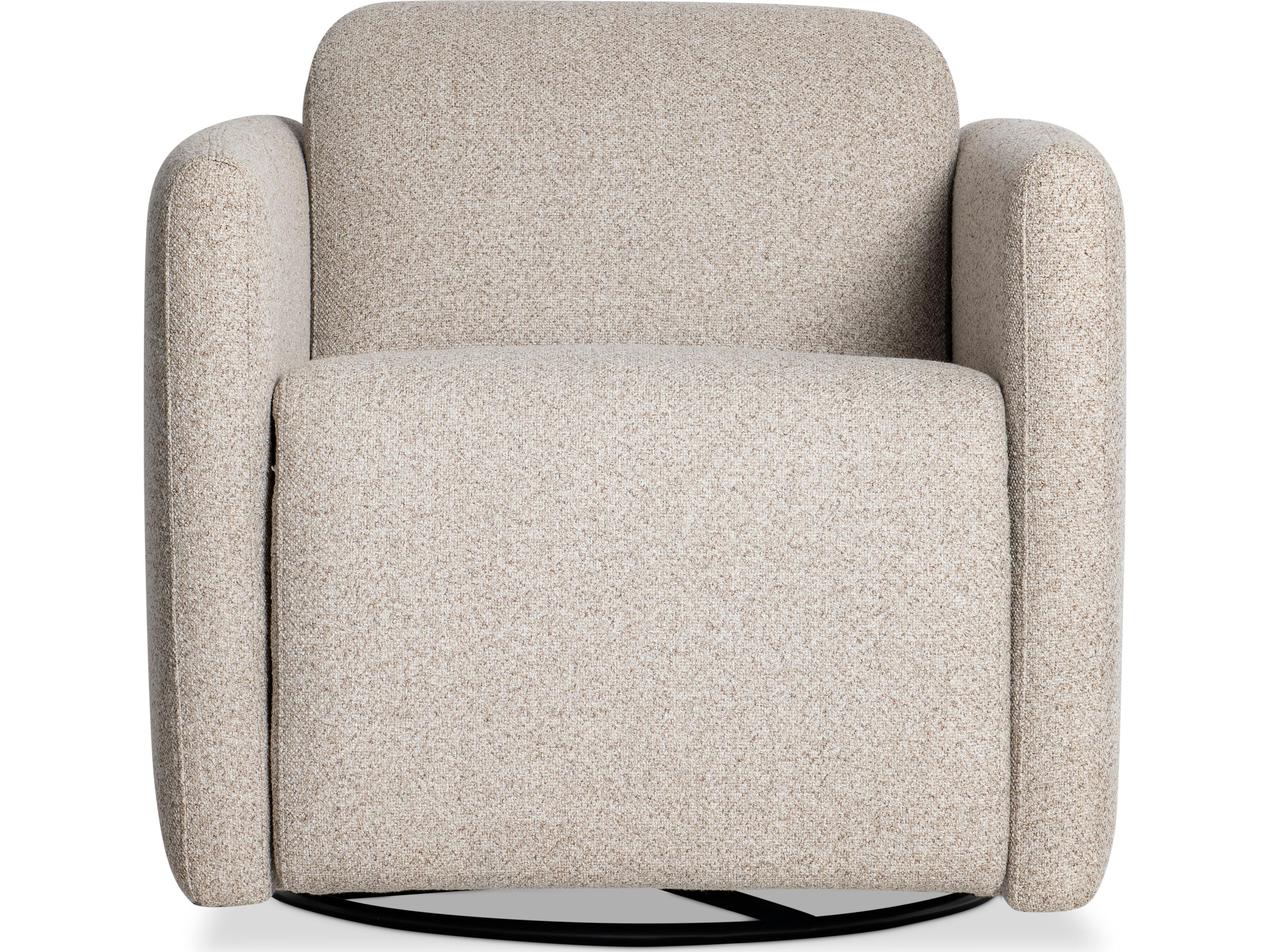 Bernhardt Livvy Swivel Beige Accent Chair