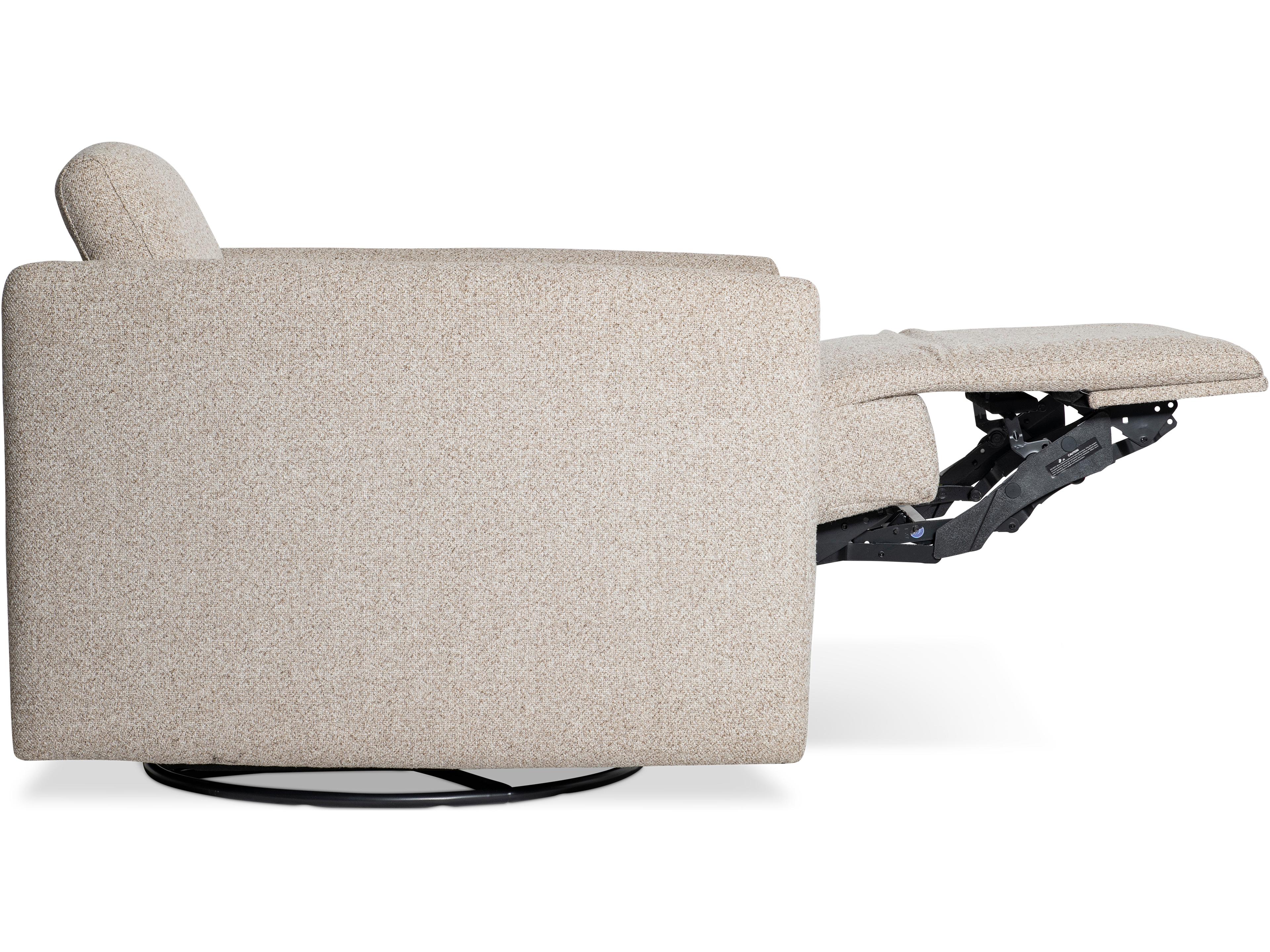 Bernhardt Livvy Swivel Beige Accent Chair