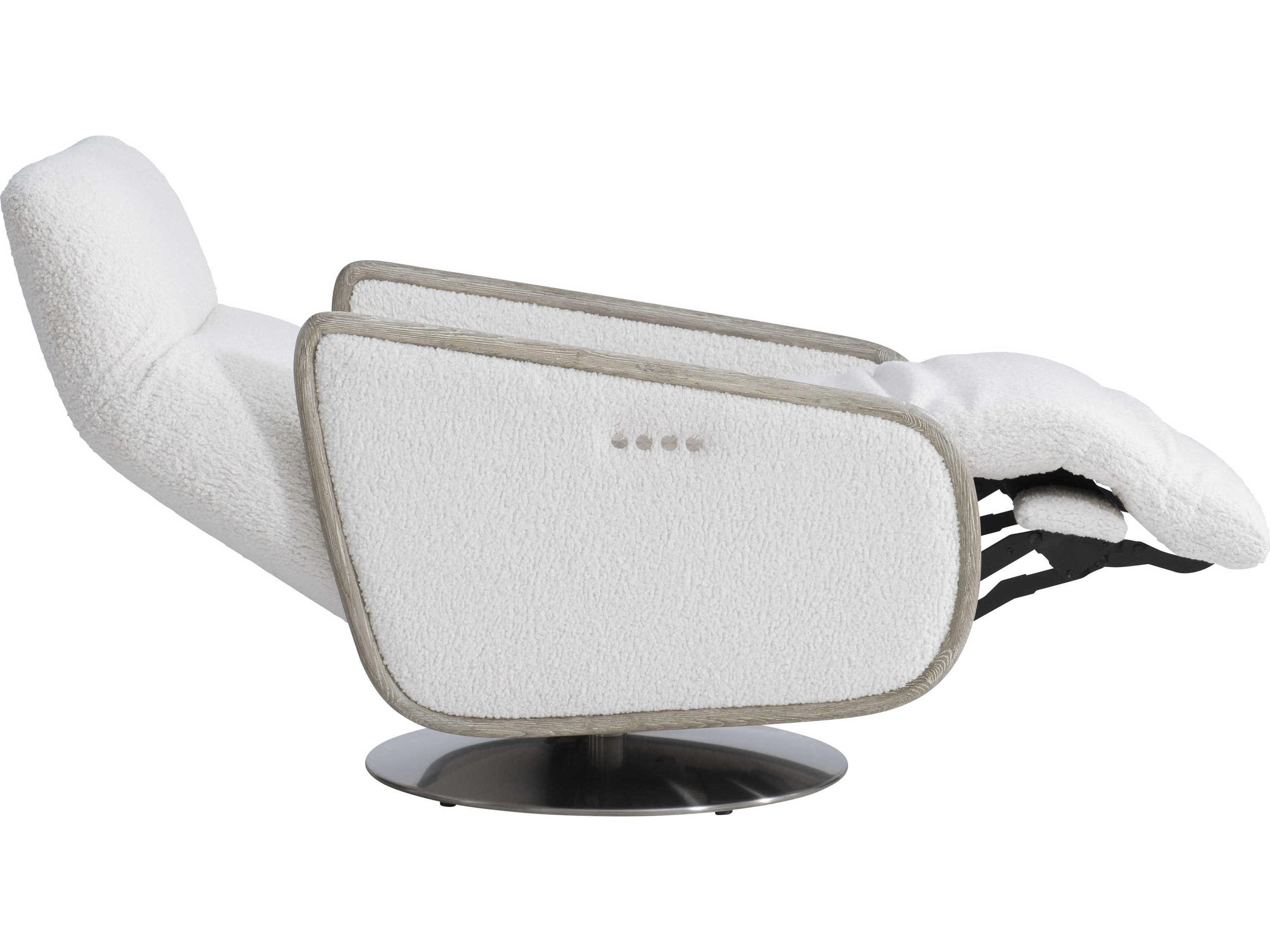 Bernhardt Living White Upholstered Recliner