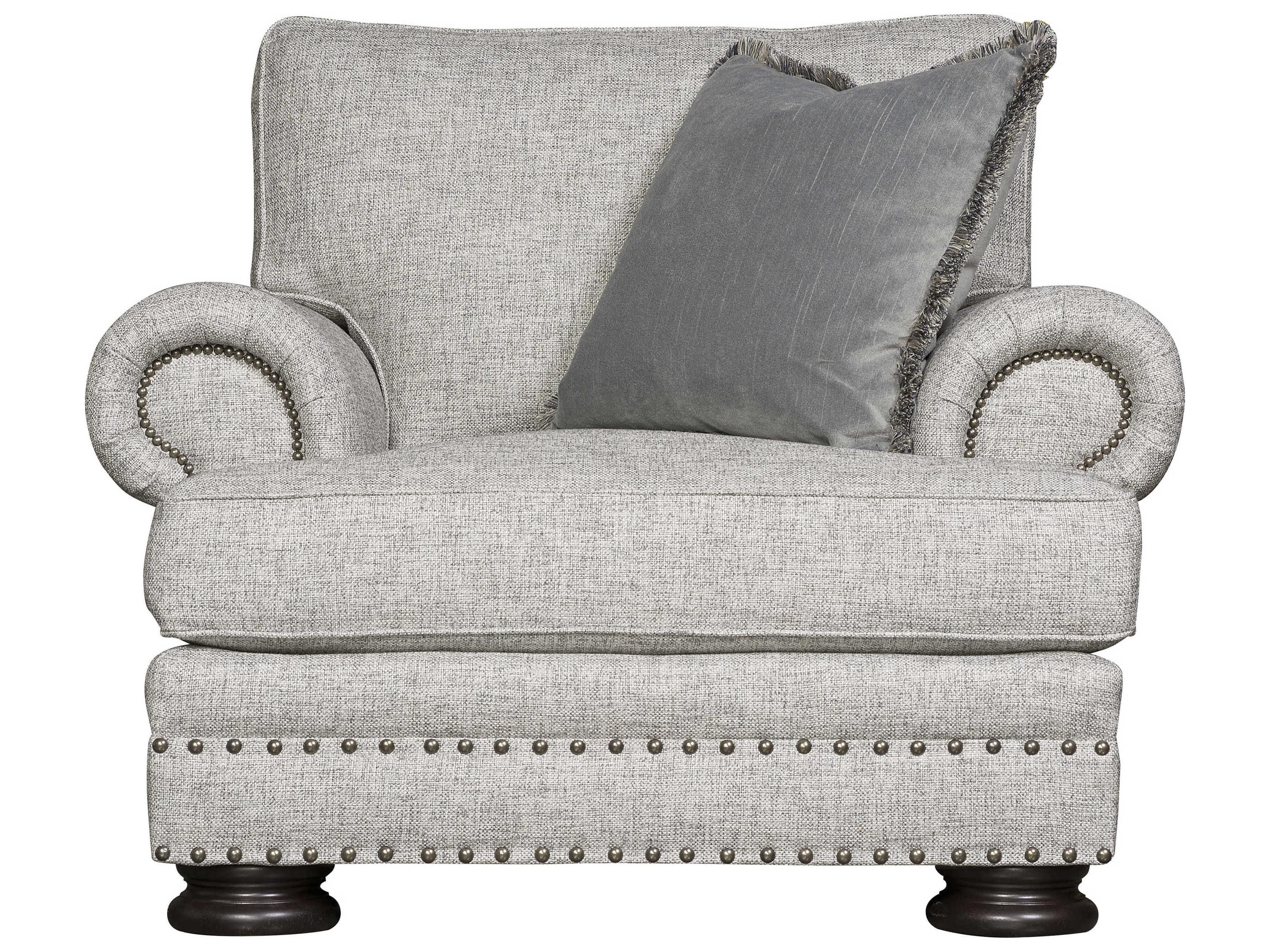 Bernhardt Foster Gray Fabric Accent Chair