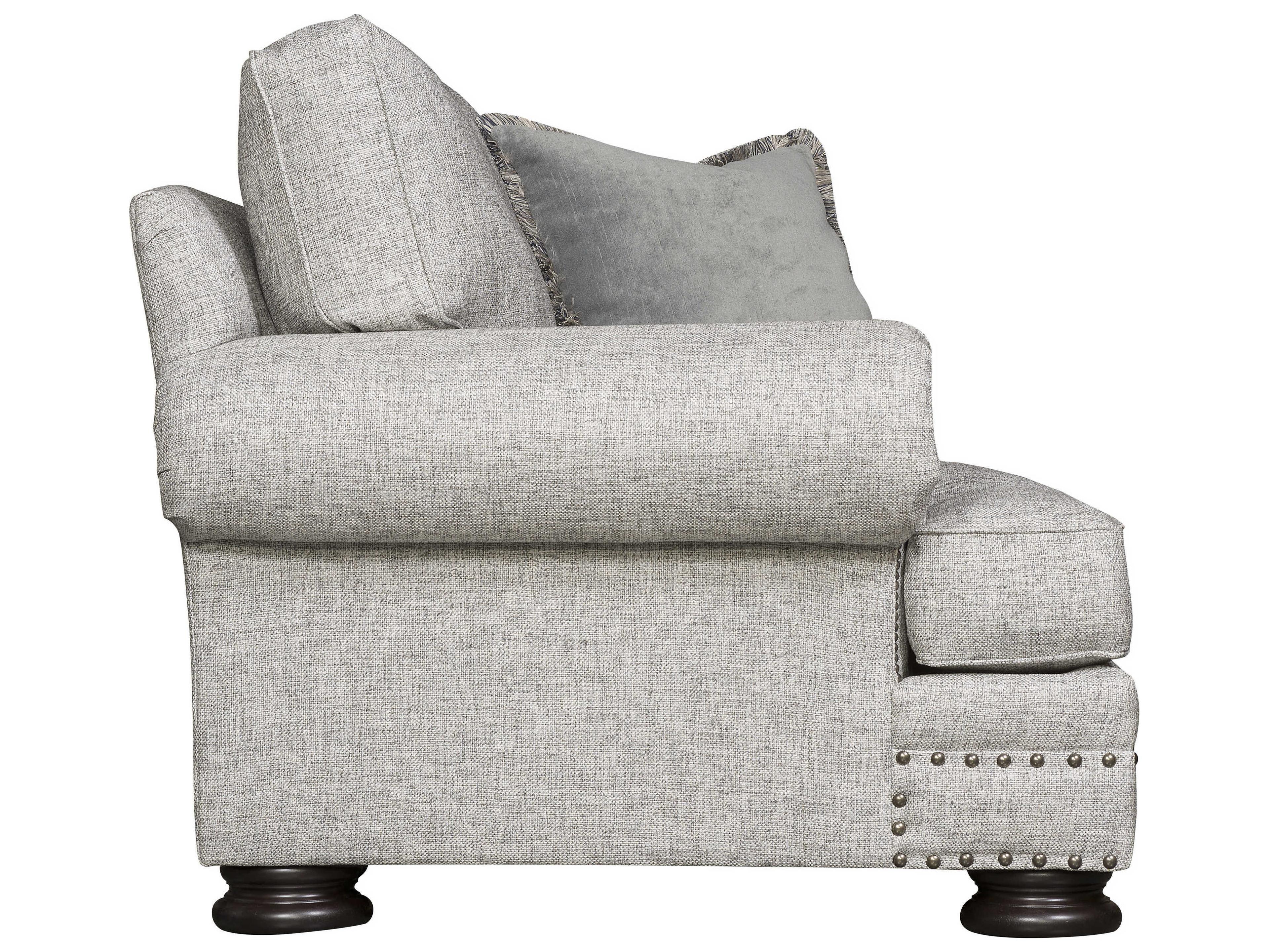 Bernhardt Foster Gray Fabric Accent Chair