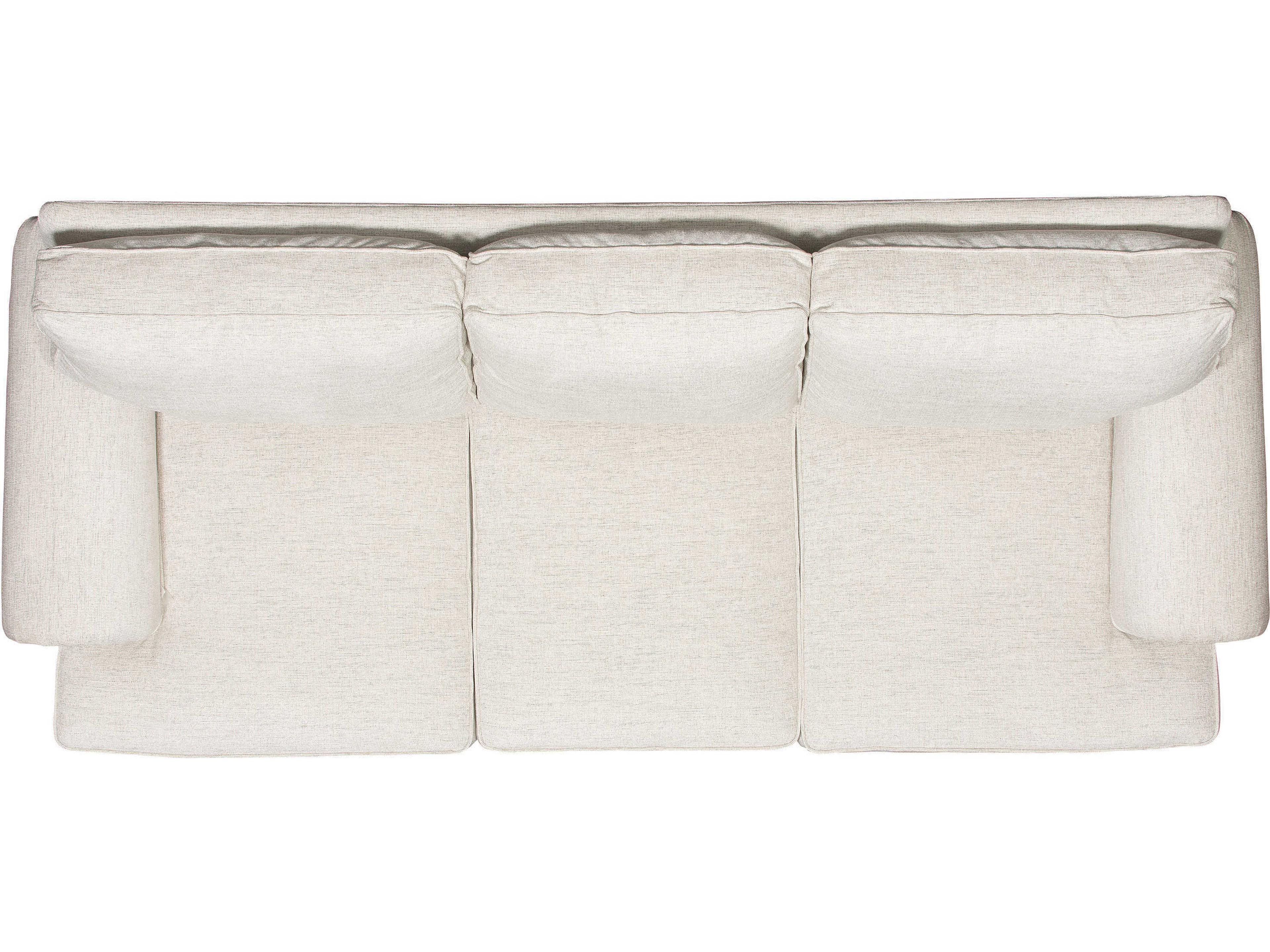 Bernhardt Foster Mocha White Upholstered Sofa