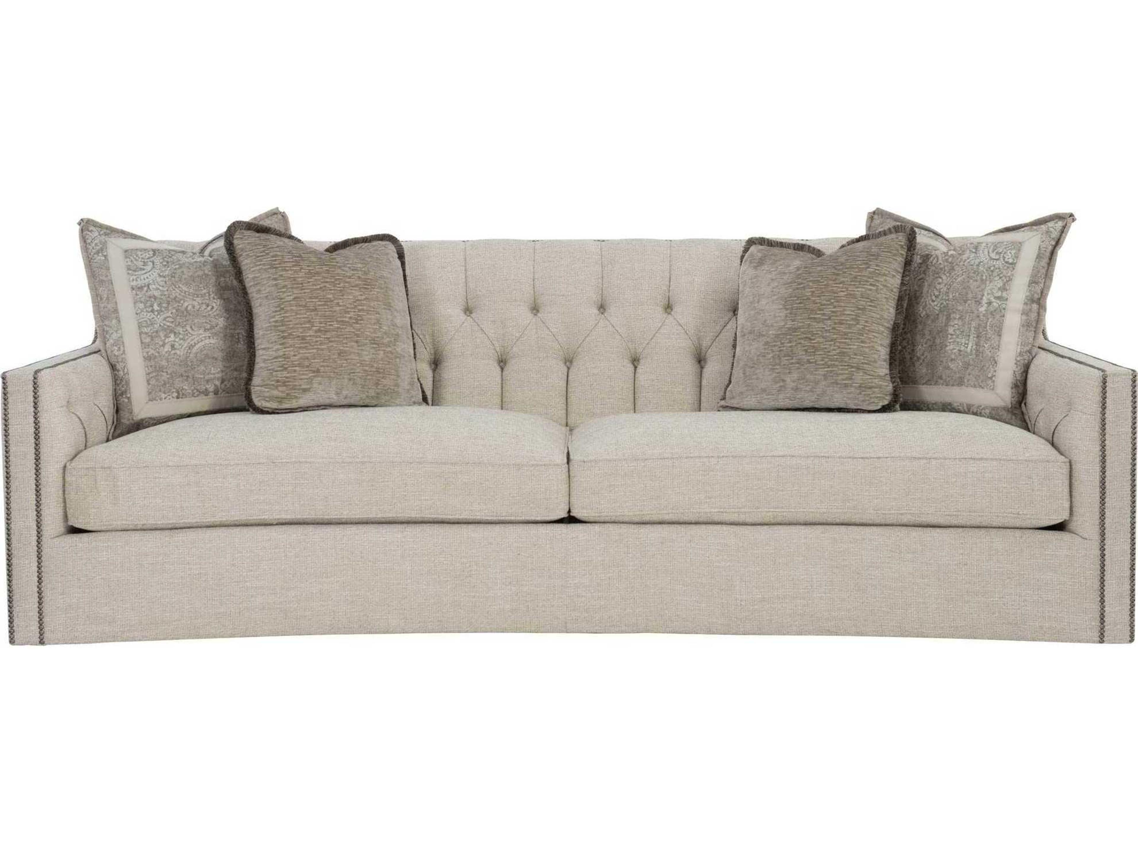 Bernhardt Candace Tufted Beige Upholstered Sofa