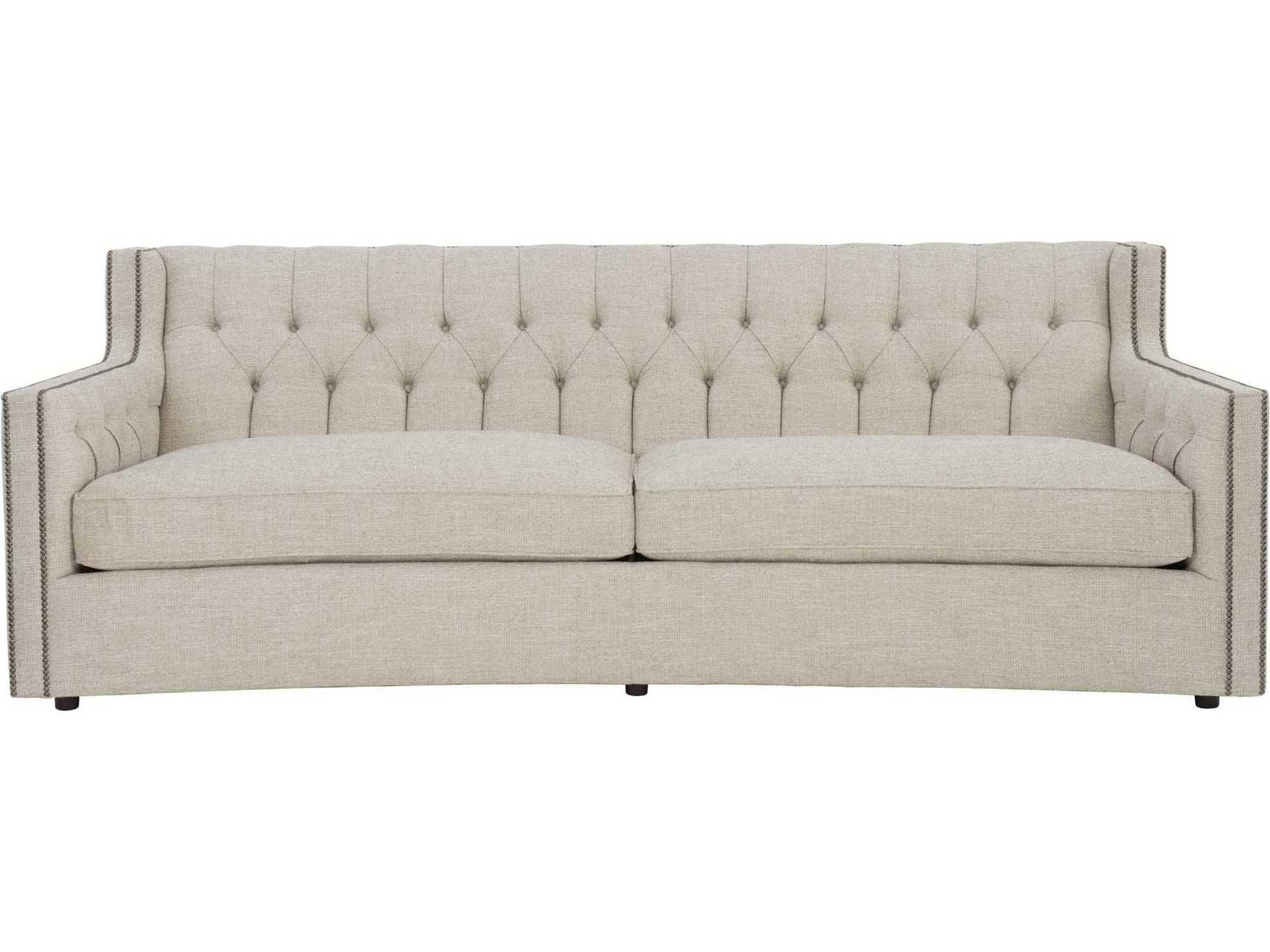 Bernhardt Candace Tufted Beige Upholstered Sofa