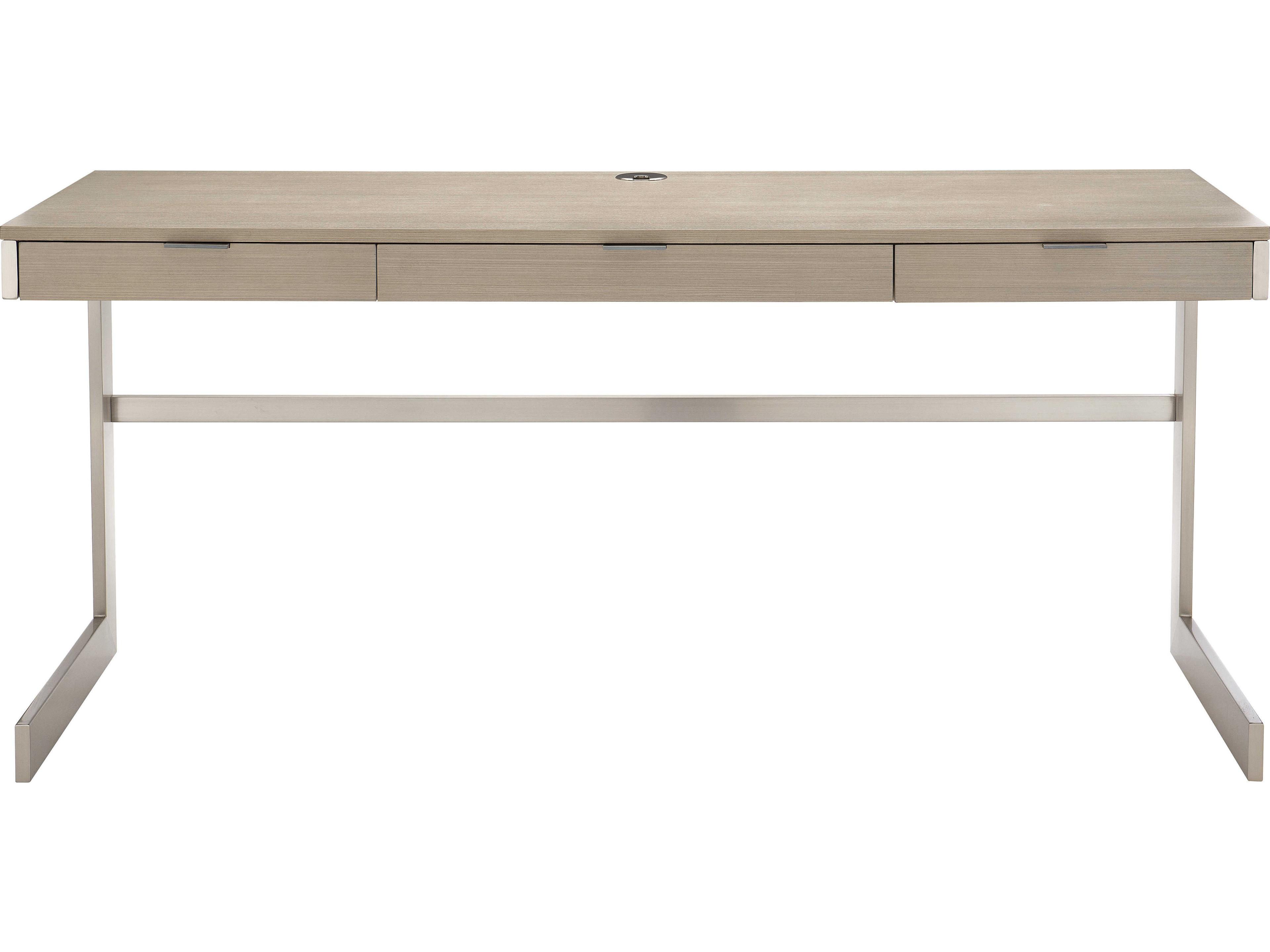 Axiom Writing Desk Linear Grey Stainless Steel