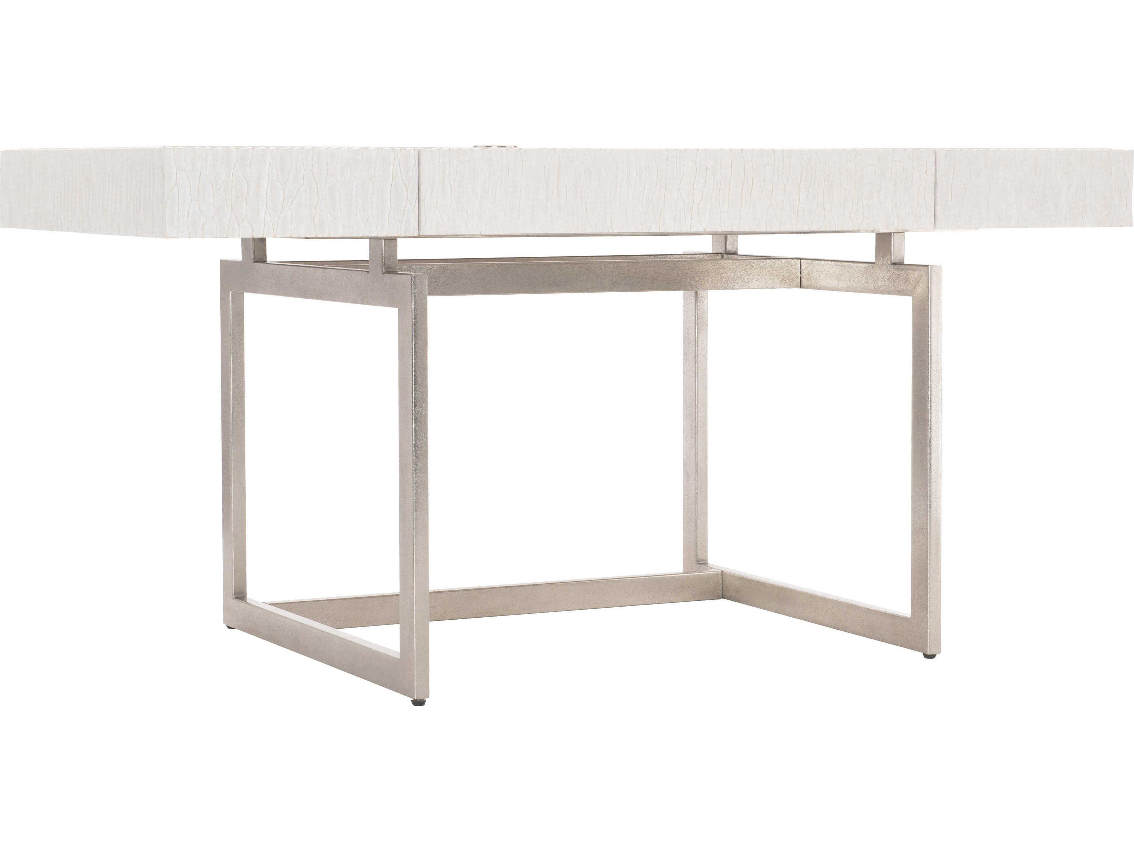 Solaria Alesio Weathered Bone White Rubberwood Writing Desk