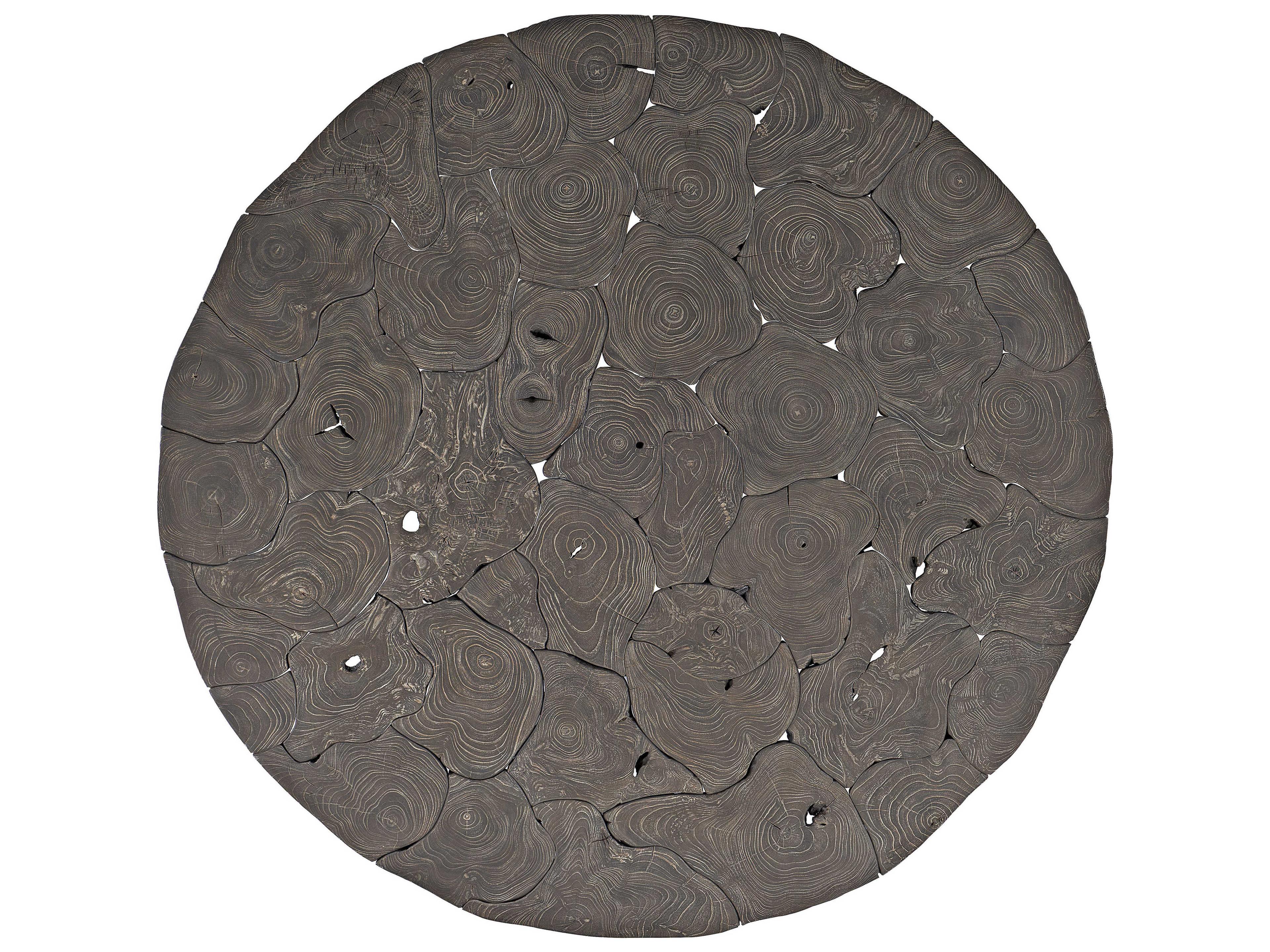 Bernhardt Exteriors Madura Smoked Truffle Round Outdoor Dining Table