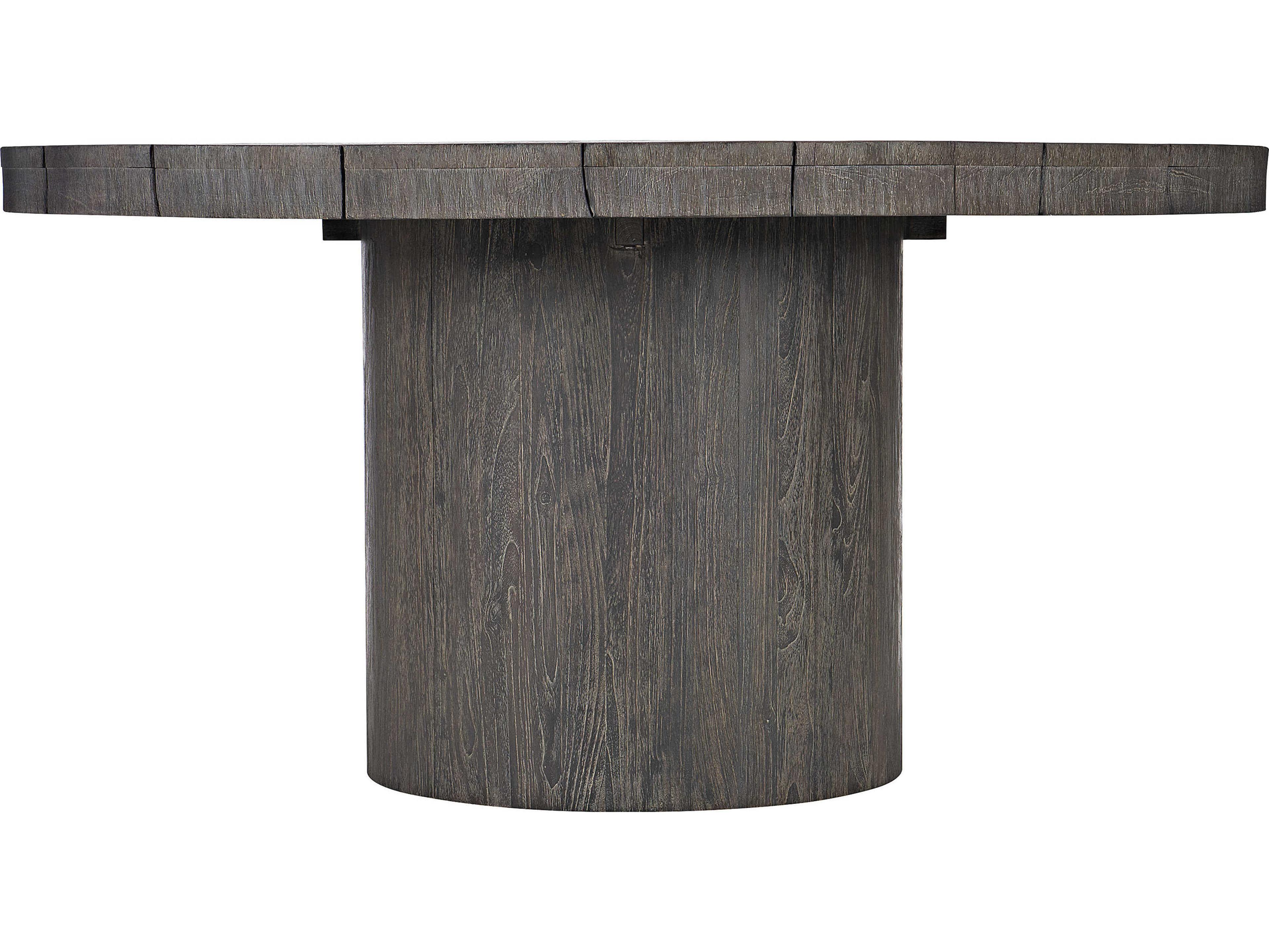 Bernhardt Exteriors Madura Smoked Truffle Round Outdoor Dining Table