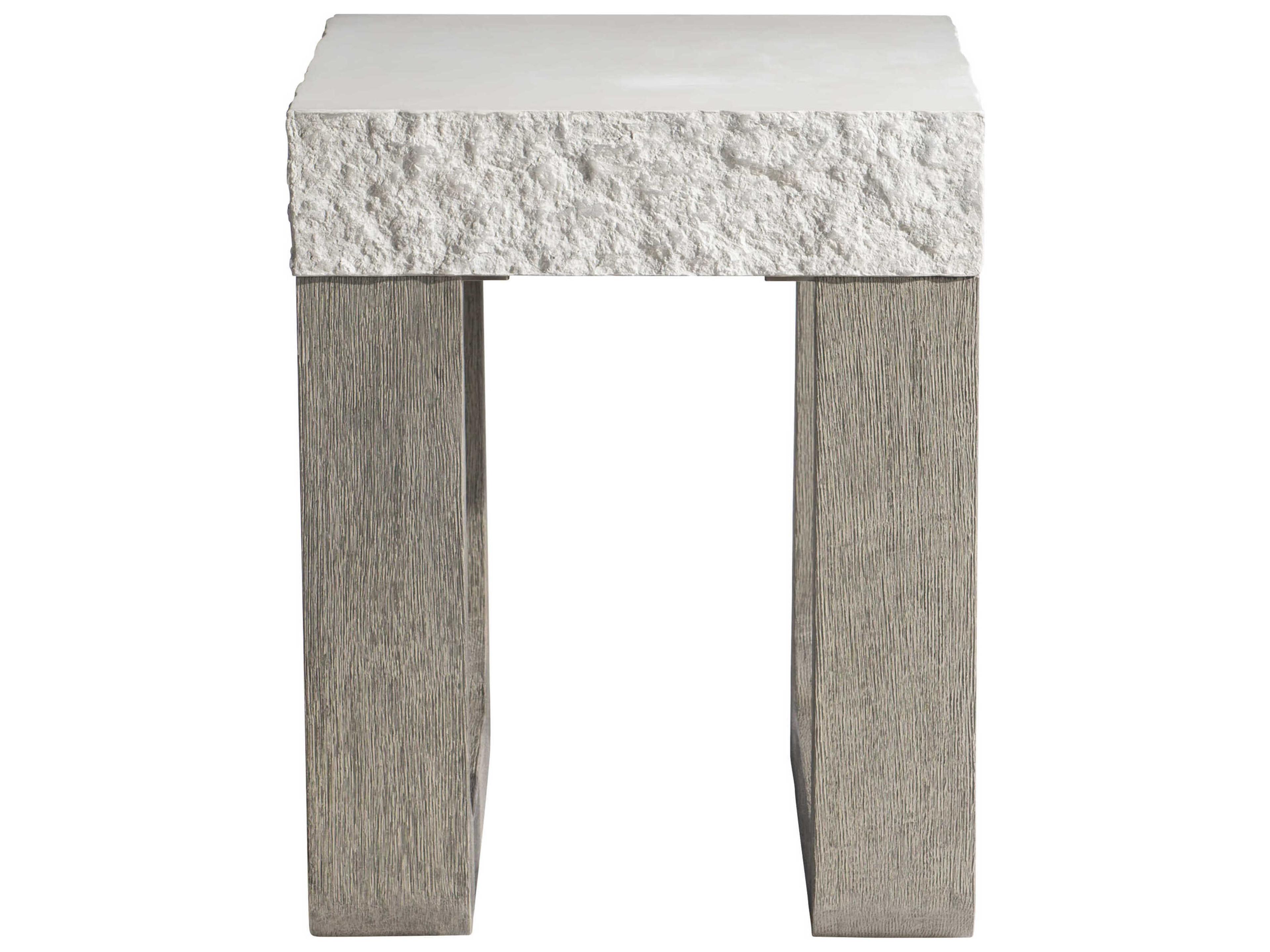 Sand Grey / Weather Teak Rectangular Bristol Patio End Table