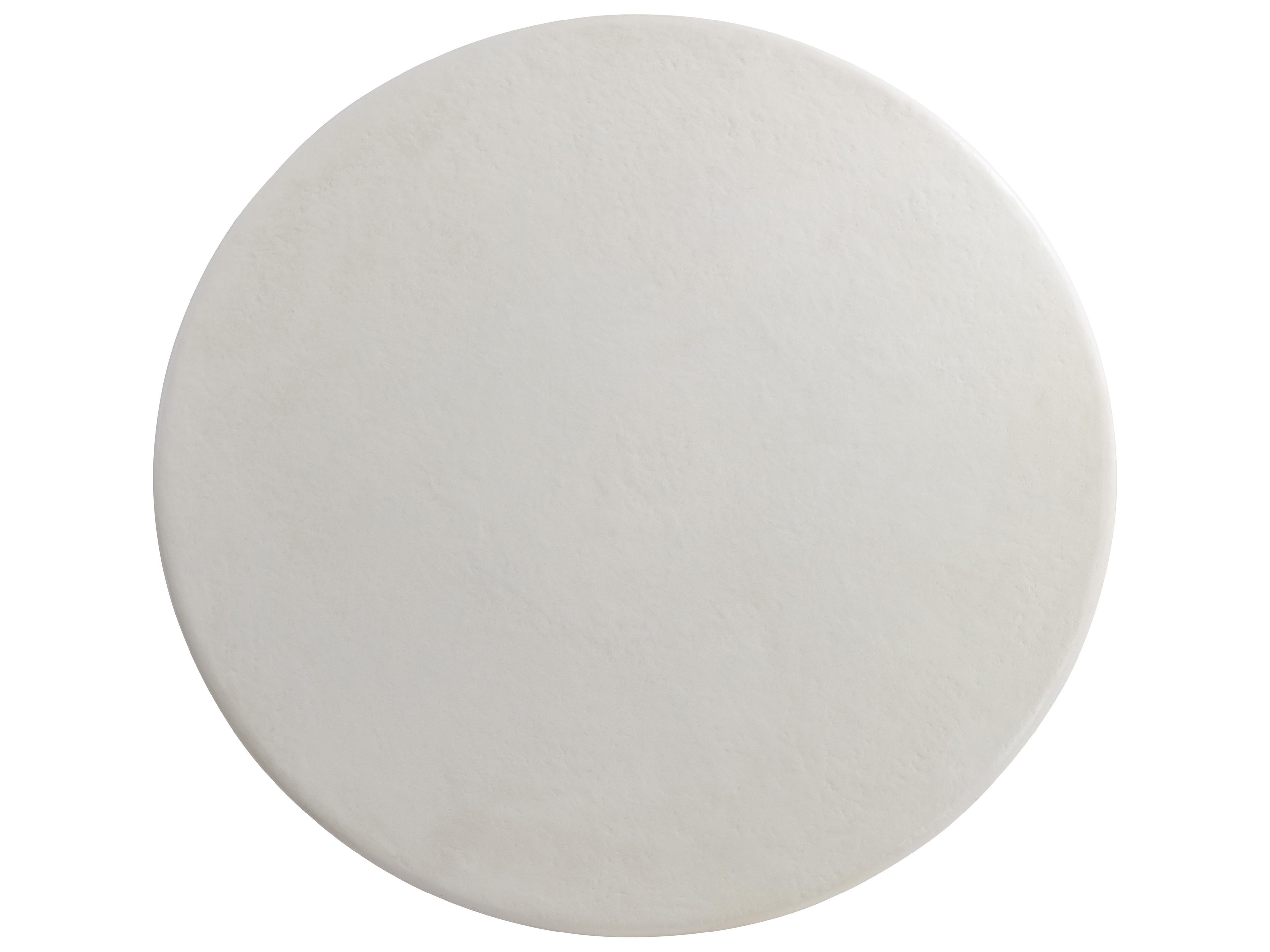 Bernhardt Exteriors White Concrete Round Dining Table
