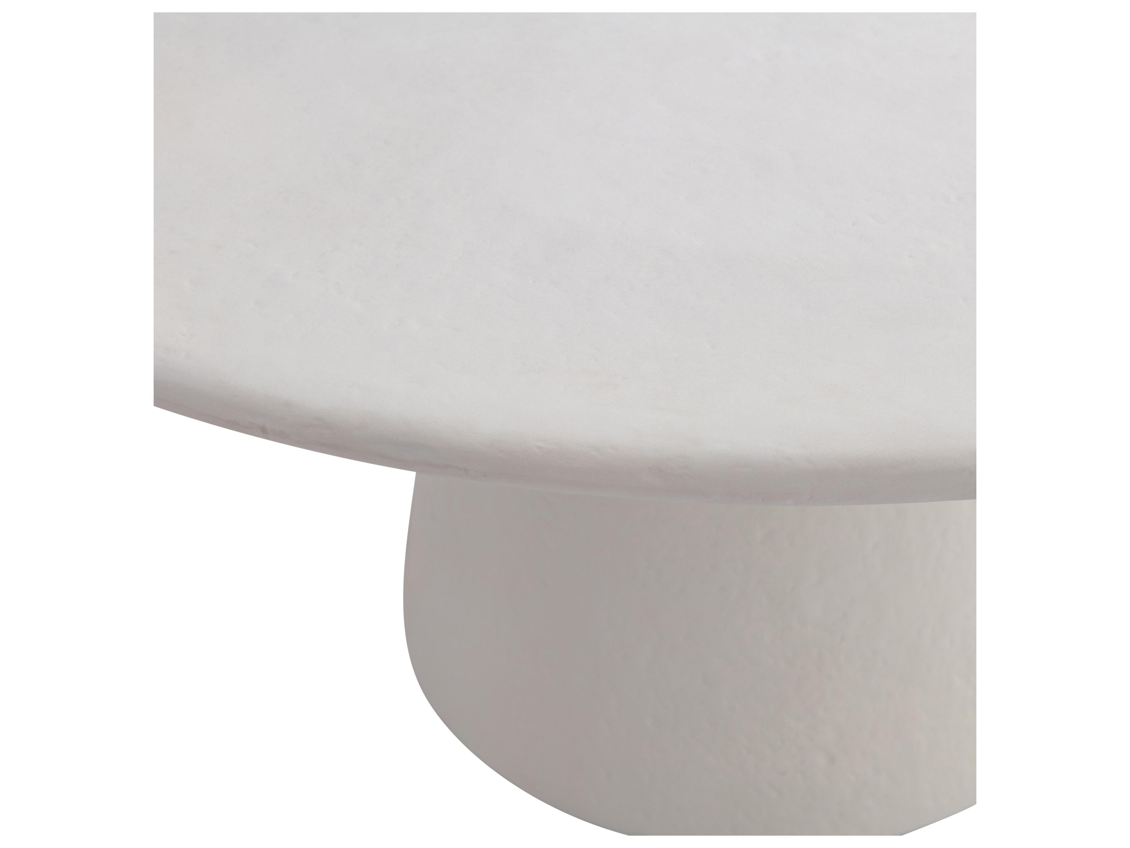 Bernhardt Exteriors White Concrete Round Dining Table
