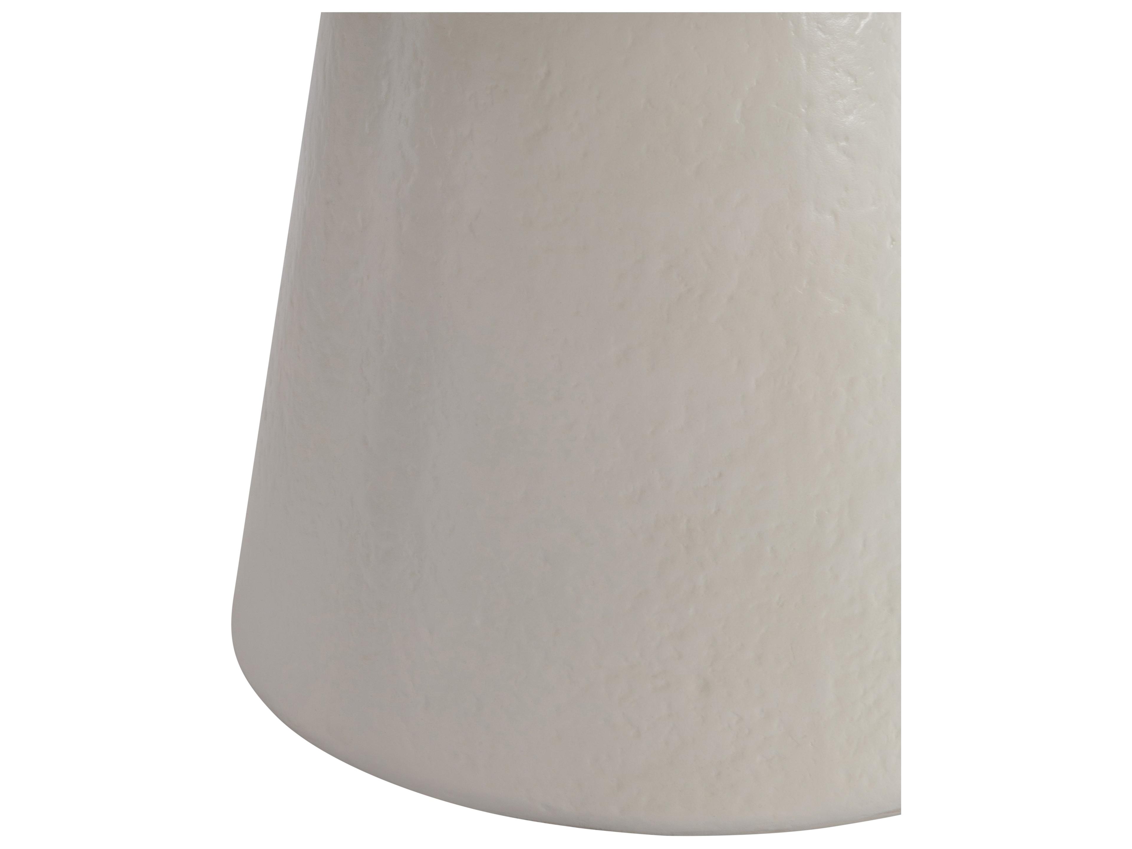 Bernhardt Exteriors White Concrete Round Dining Table