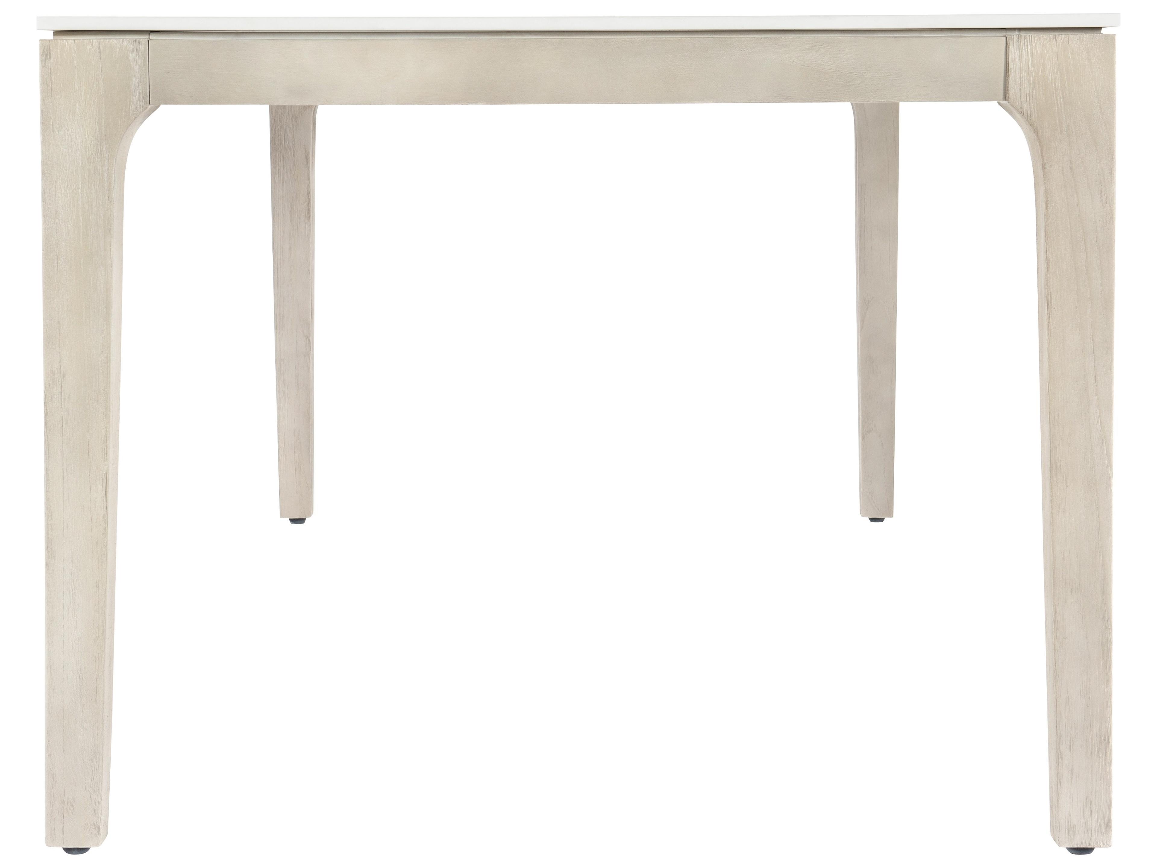 Bernhardt Exteriors Matte Shell Sun-washed Teak Rectangular Dining Table