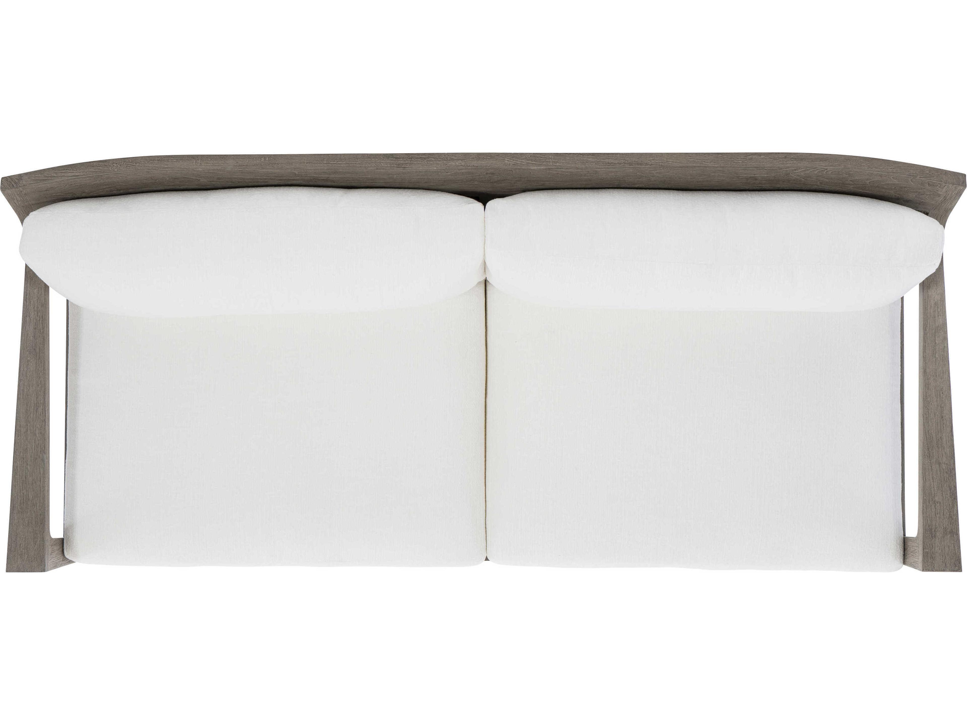 Bernhardt Exteriors Teak Weathered Teak Ibiza Sofa with Cushion