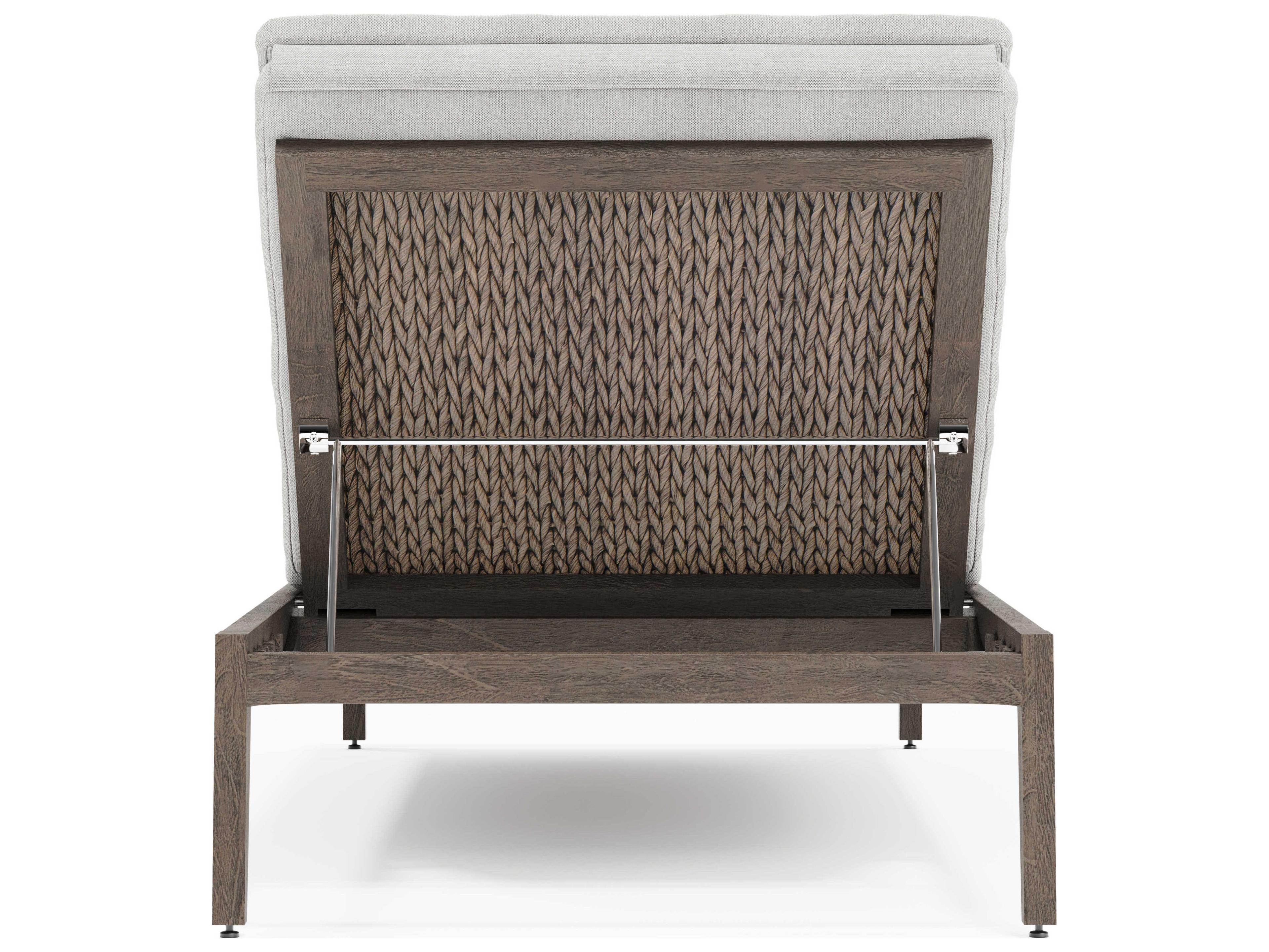 Bernhardt Exteriors Ibiza Teak Cushion Outdoor Chaise Lounge