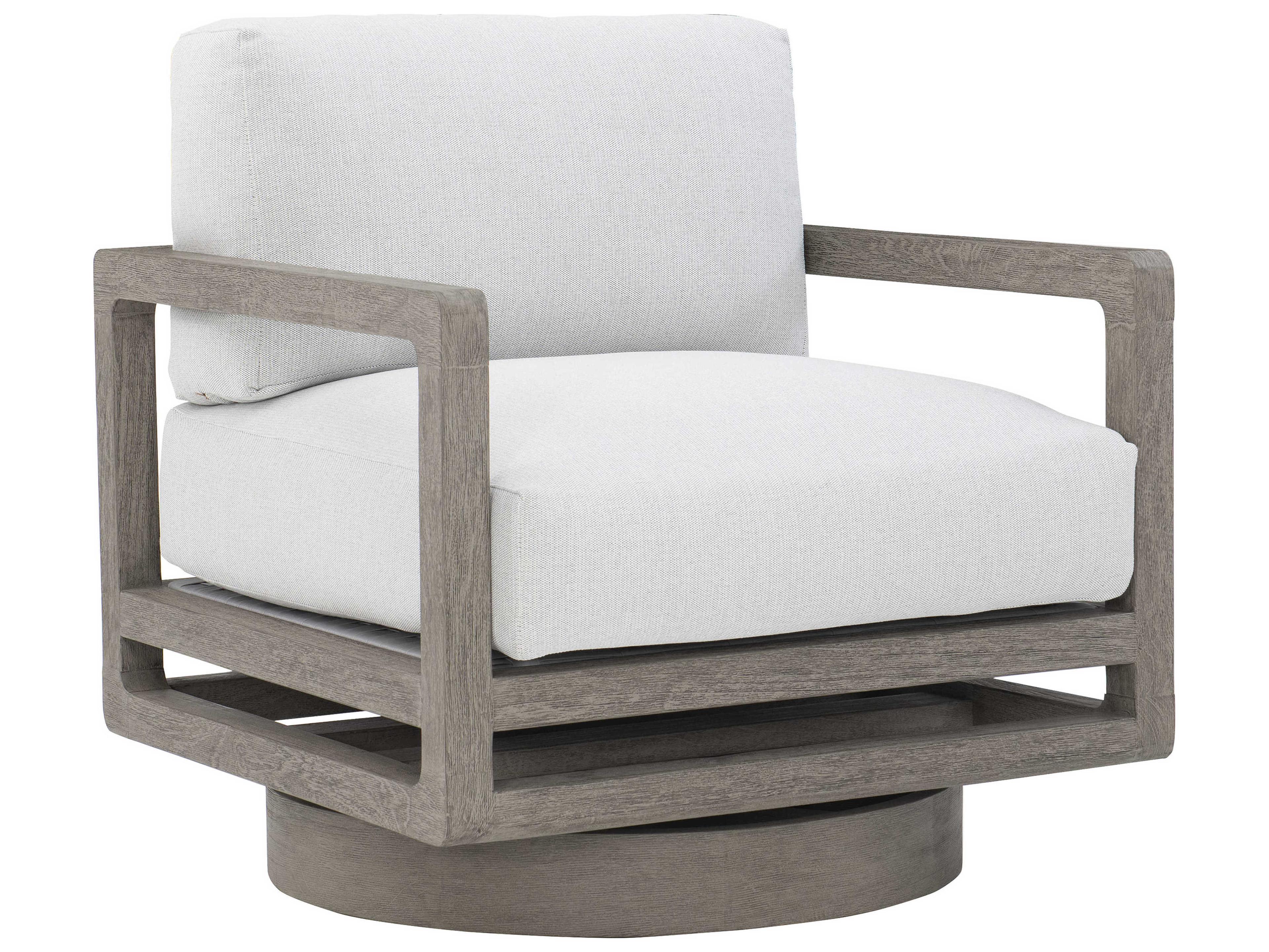 Outdoor Swivel Chair Tanah Weathered Teak Frame