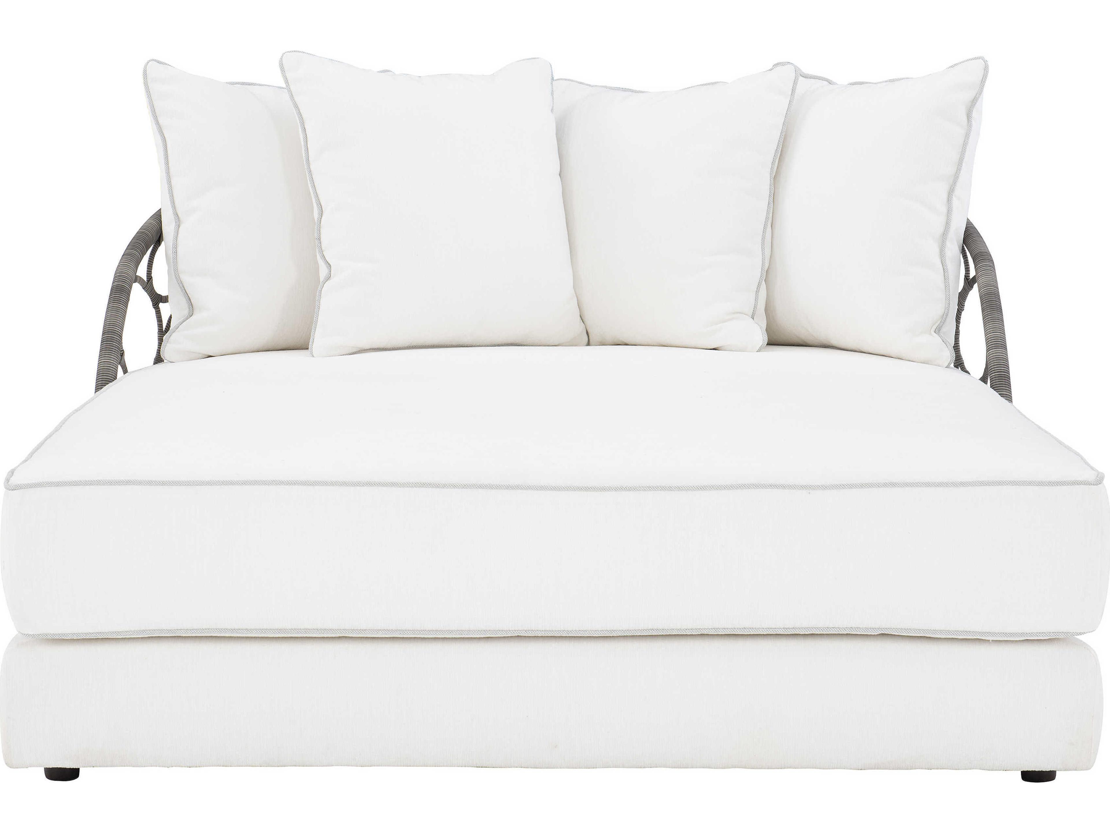 Bernhardt Exteriors Gray Flannel Lounge Bed with Cushion