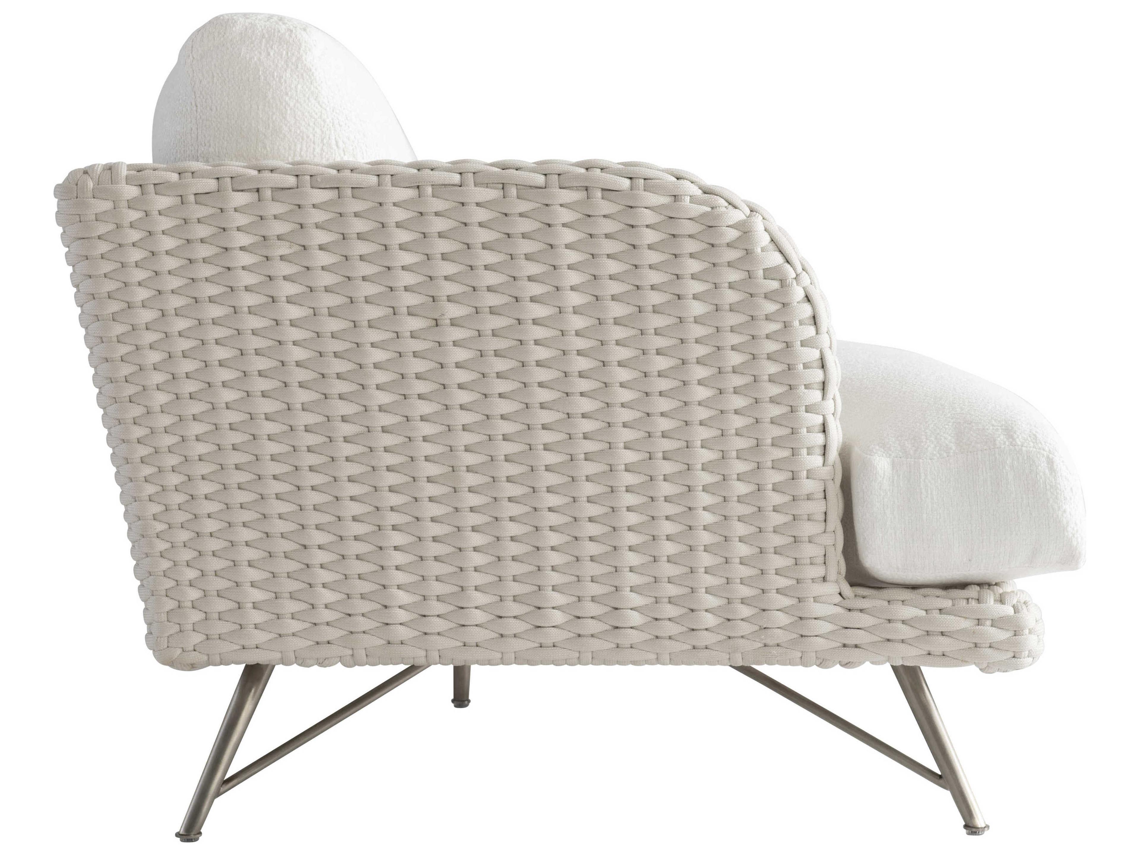 Bernhardt Exteriors Whitecap / Brushed Stainless Steel Cushion Sofa