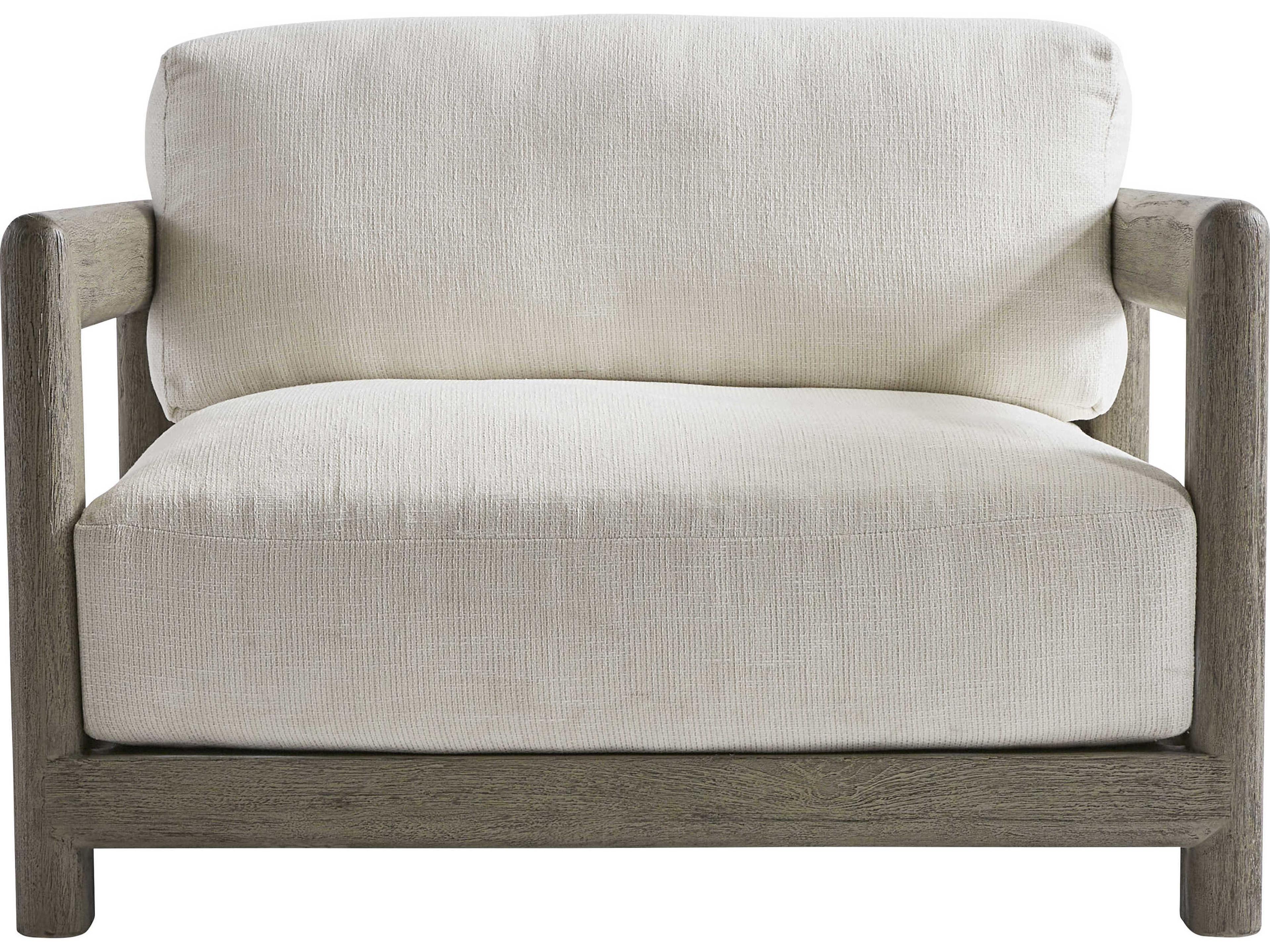 Bernhardt Exteriors Weathered Teak Cushion Outdoor Lounge Chair