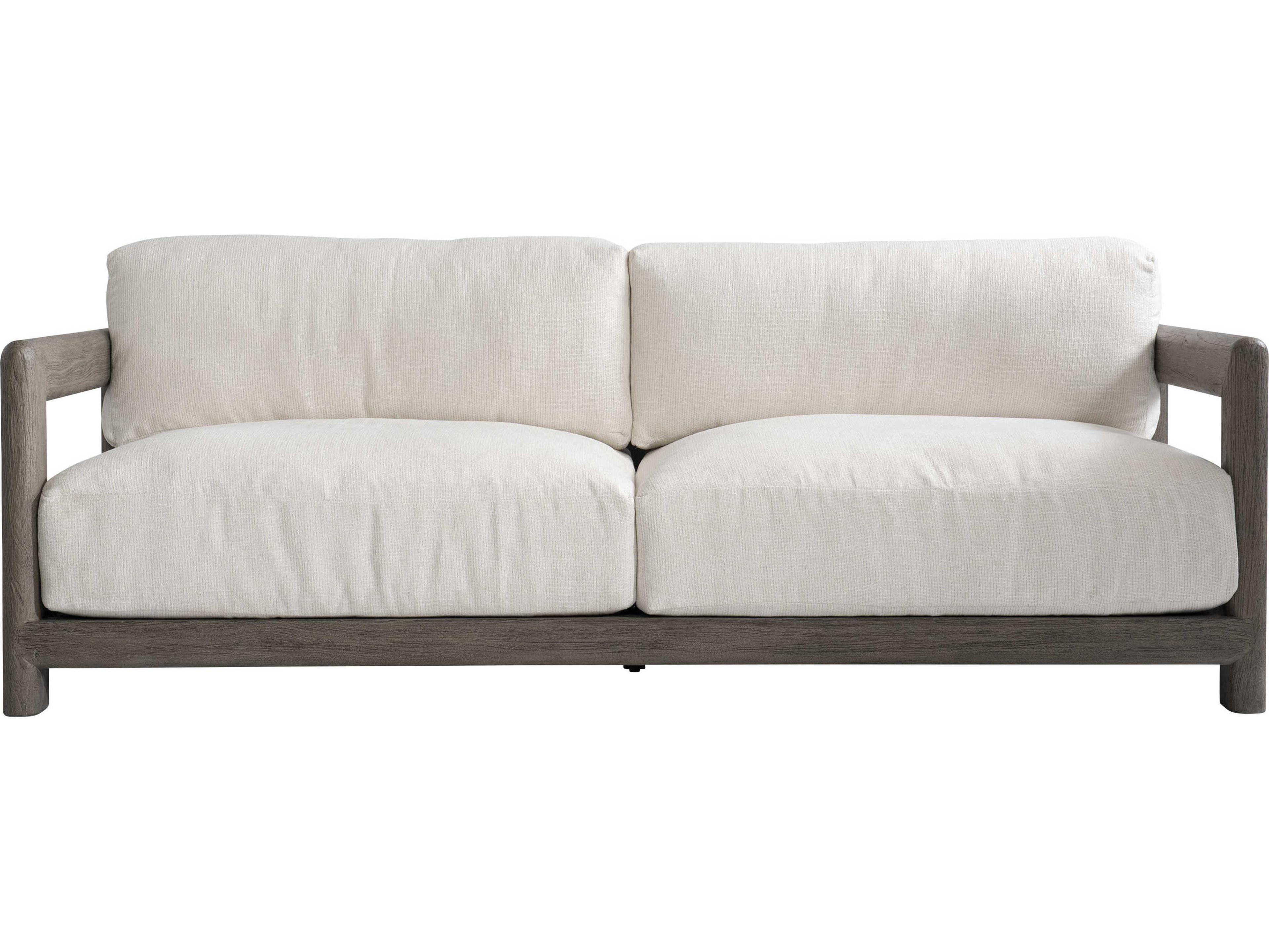 Bernhardt Exteriors Weathered Teak Cushion Sofa
