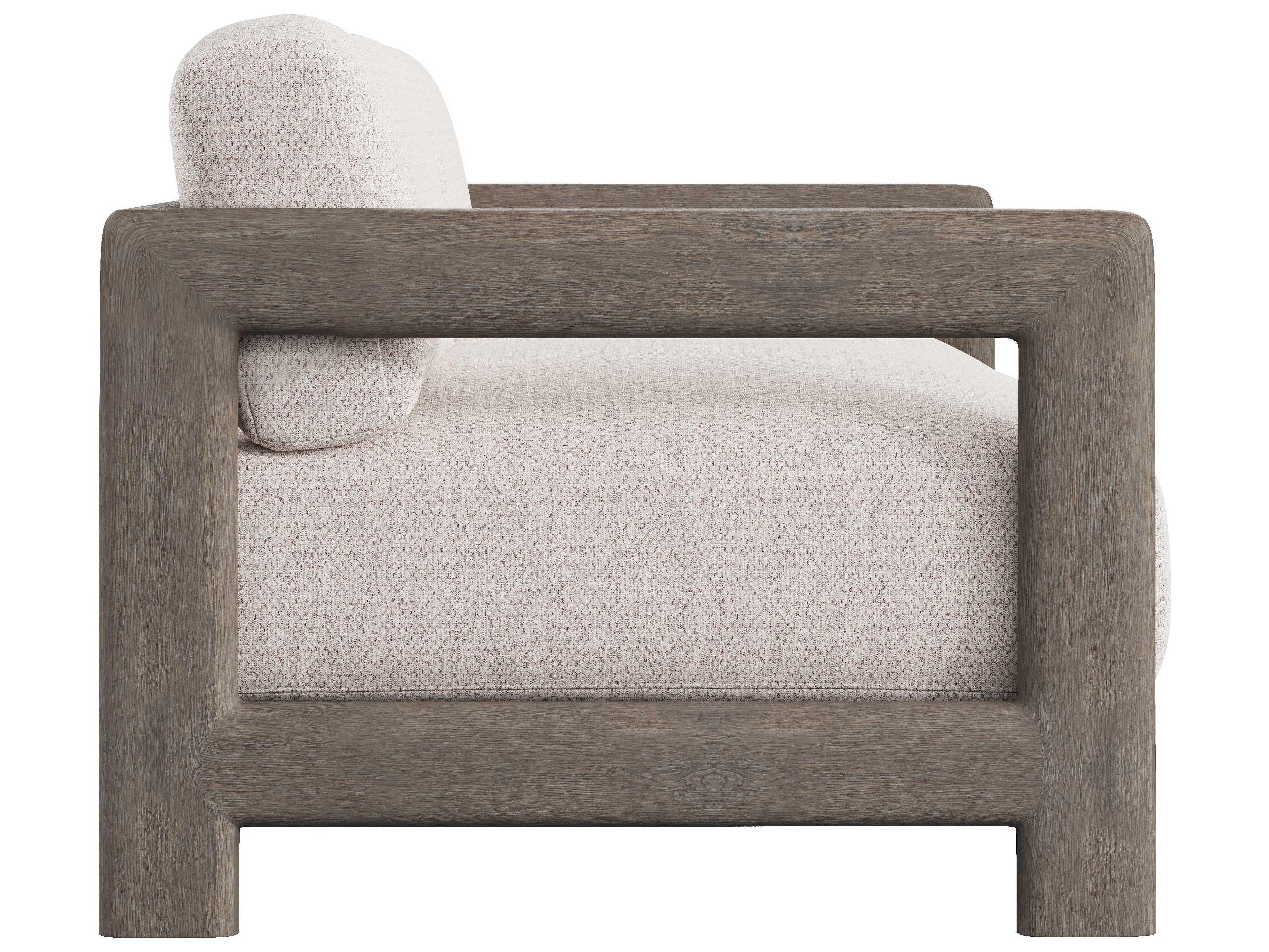 Bernhardt Exteriors Weathered Teak Cushion Outdoor Patio Sofa