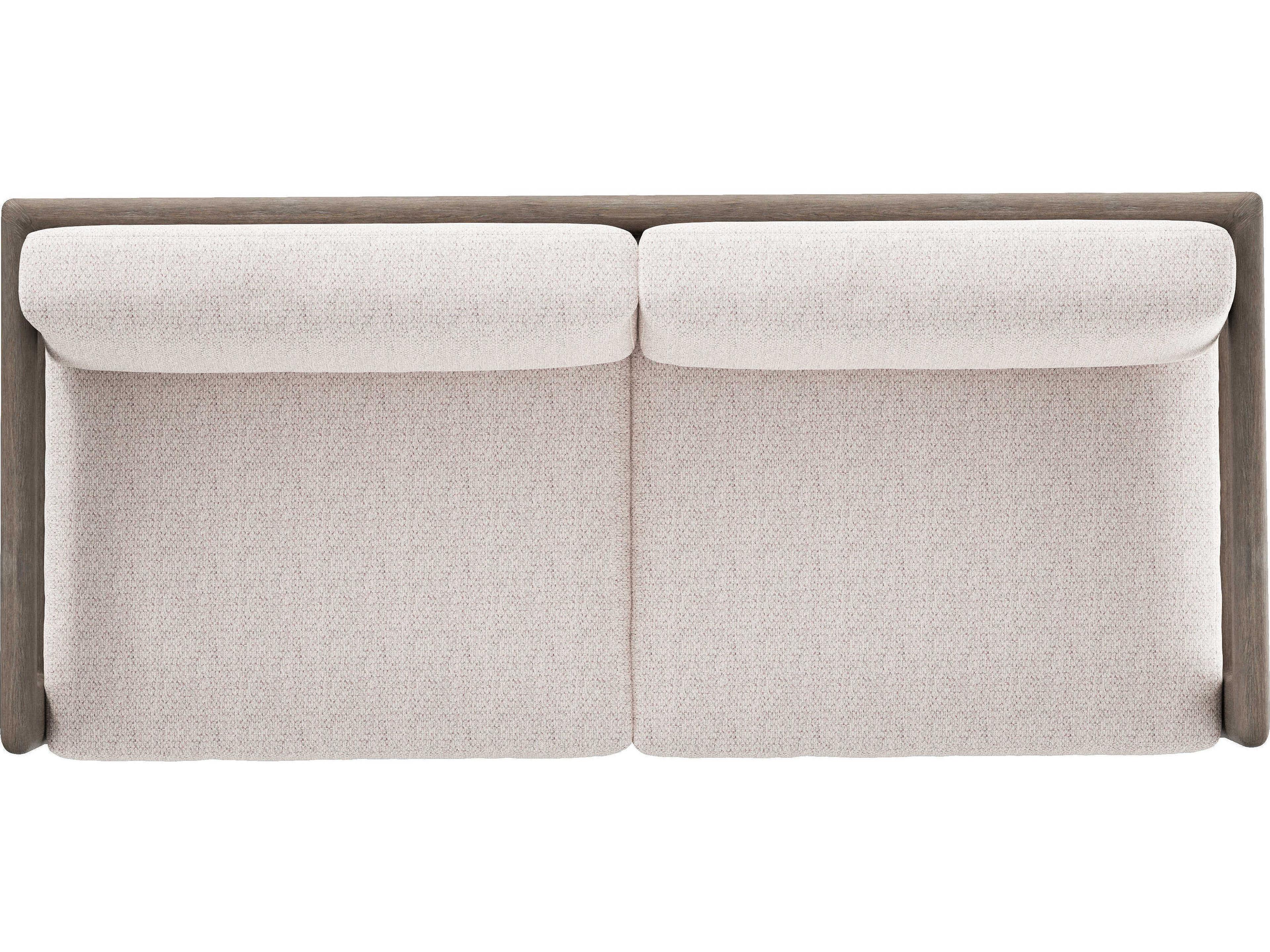 Bernhardt Exteriors Weathered Teak Cushion Outdoor Patio Sofa