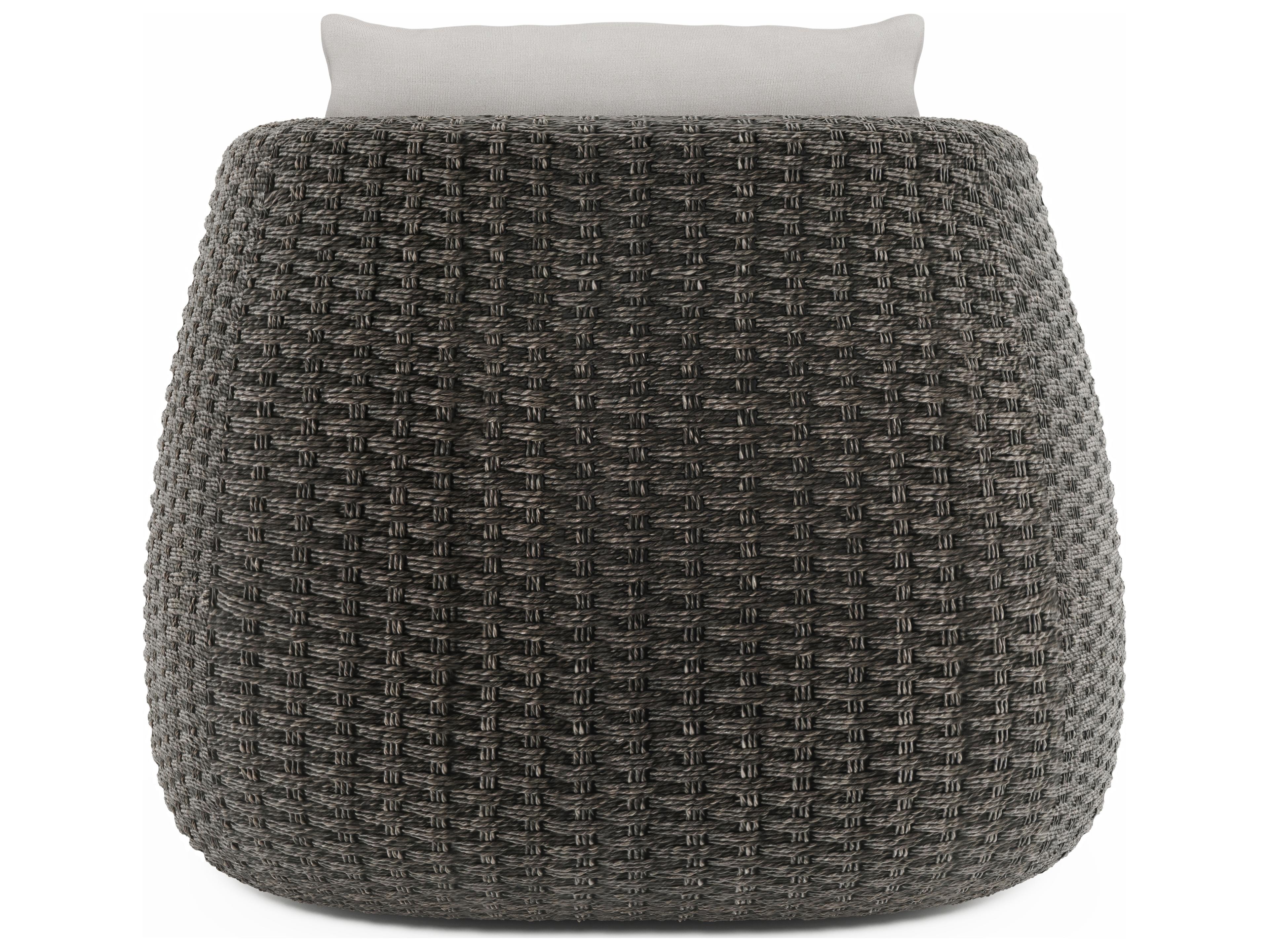 Bernhardt Exteriors Sarene Beige Wicker Cushion Lounge Chair