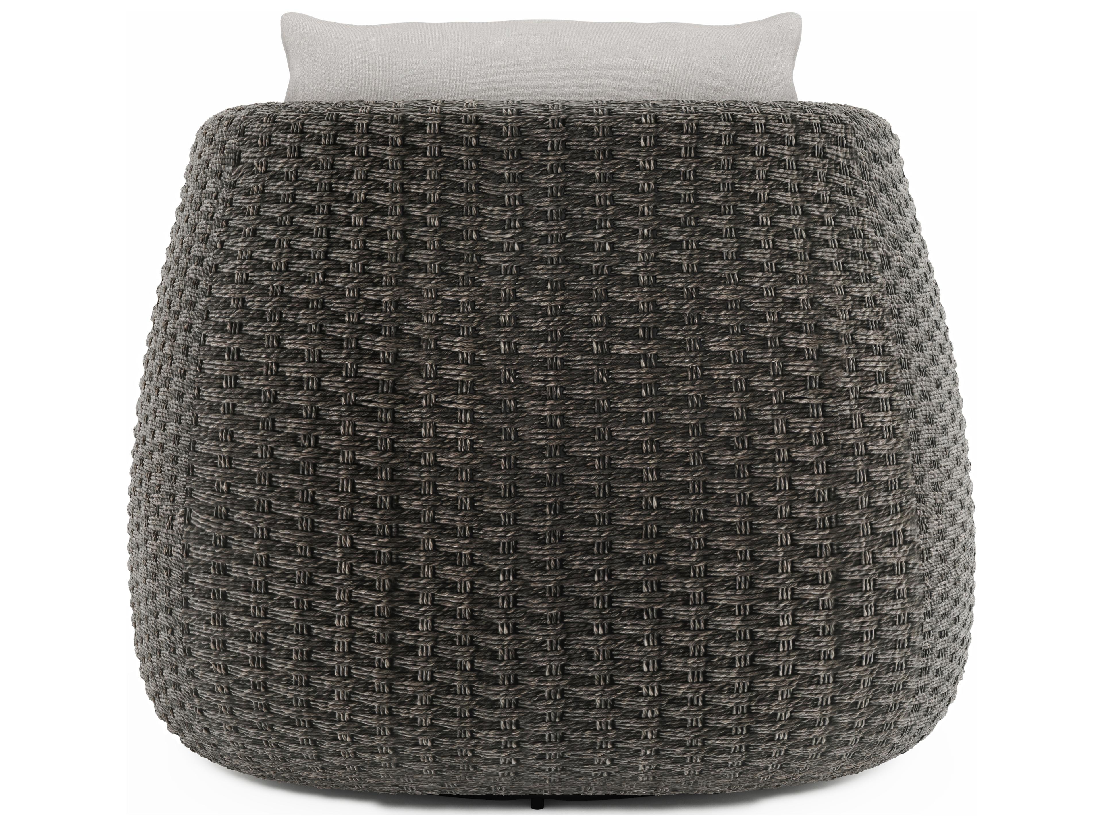 Bernhardt Exteriors Sarene Beige Wicker Cushion Lounge Chair