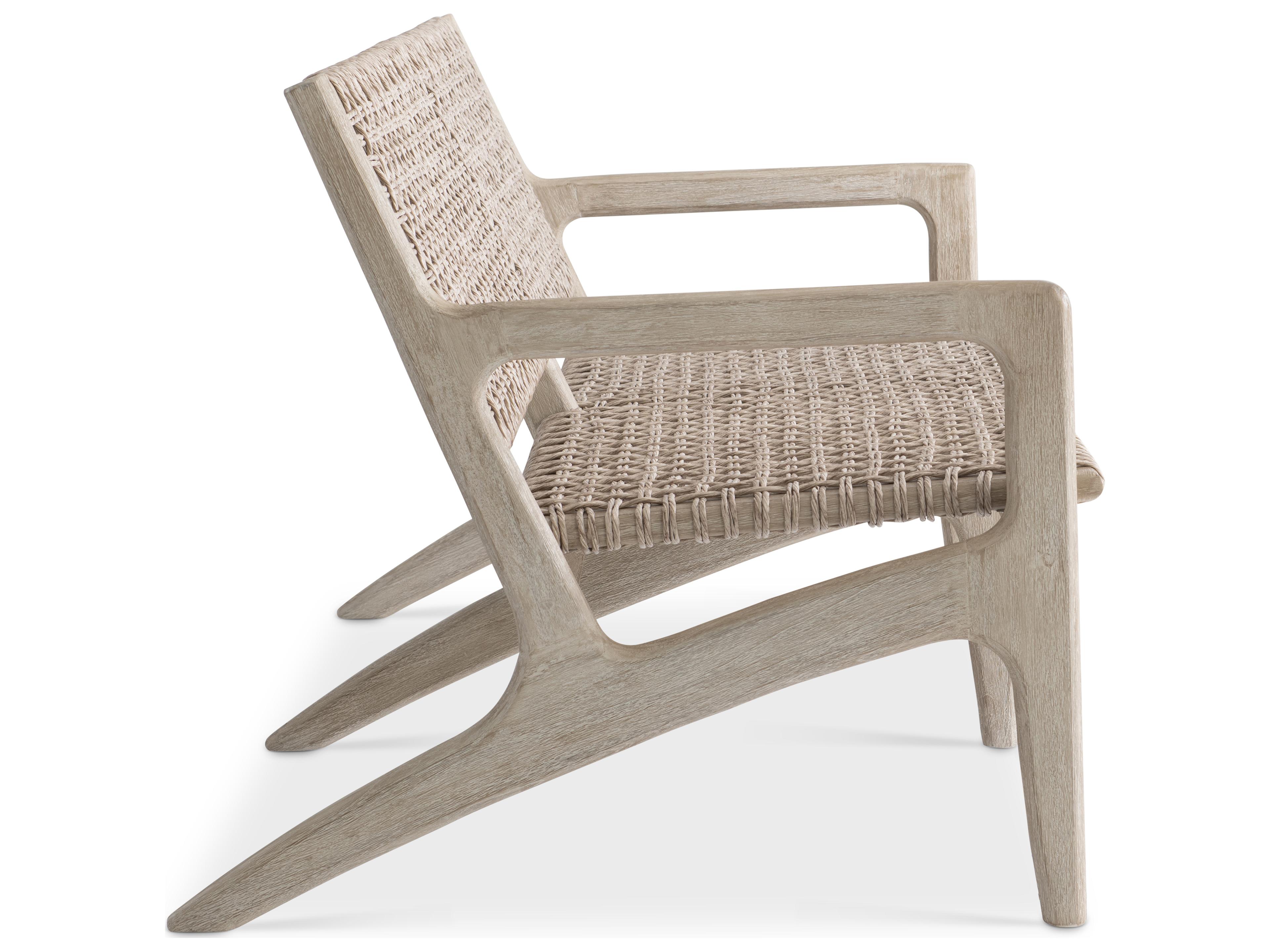 Bernhardt Exteriors Atlas Brown Teak Wicker Sofa