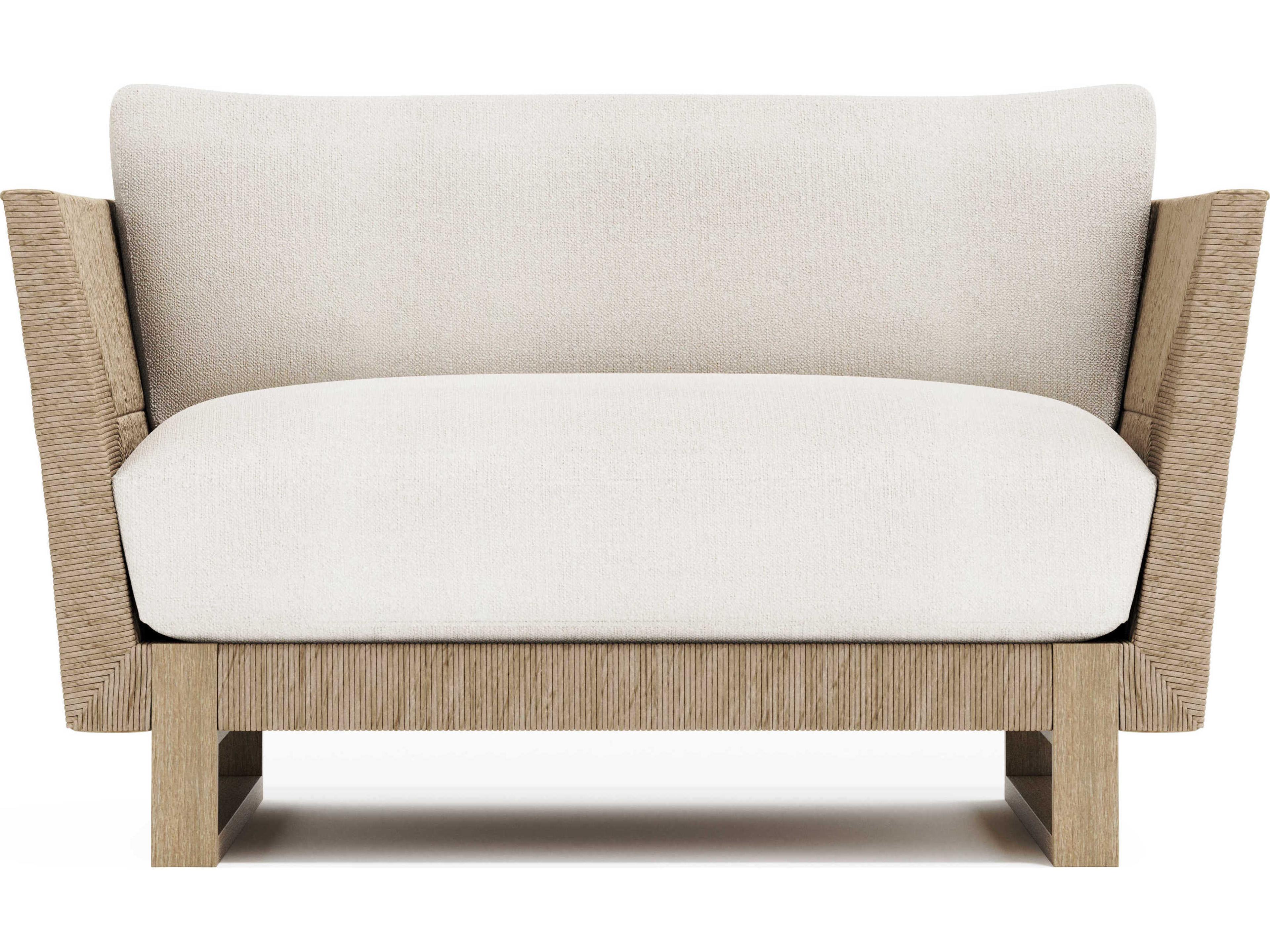 Bernhardt Exteriors Praia Teak Cushion Patio Lounge Chair