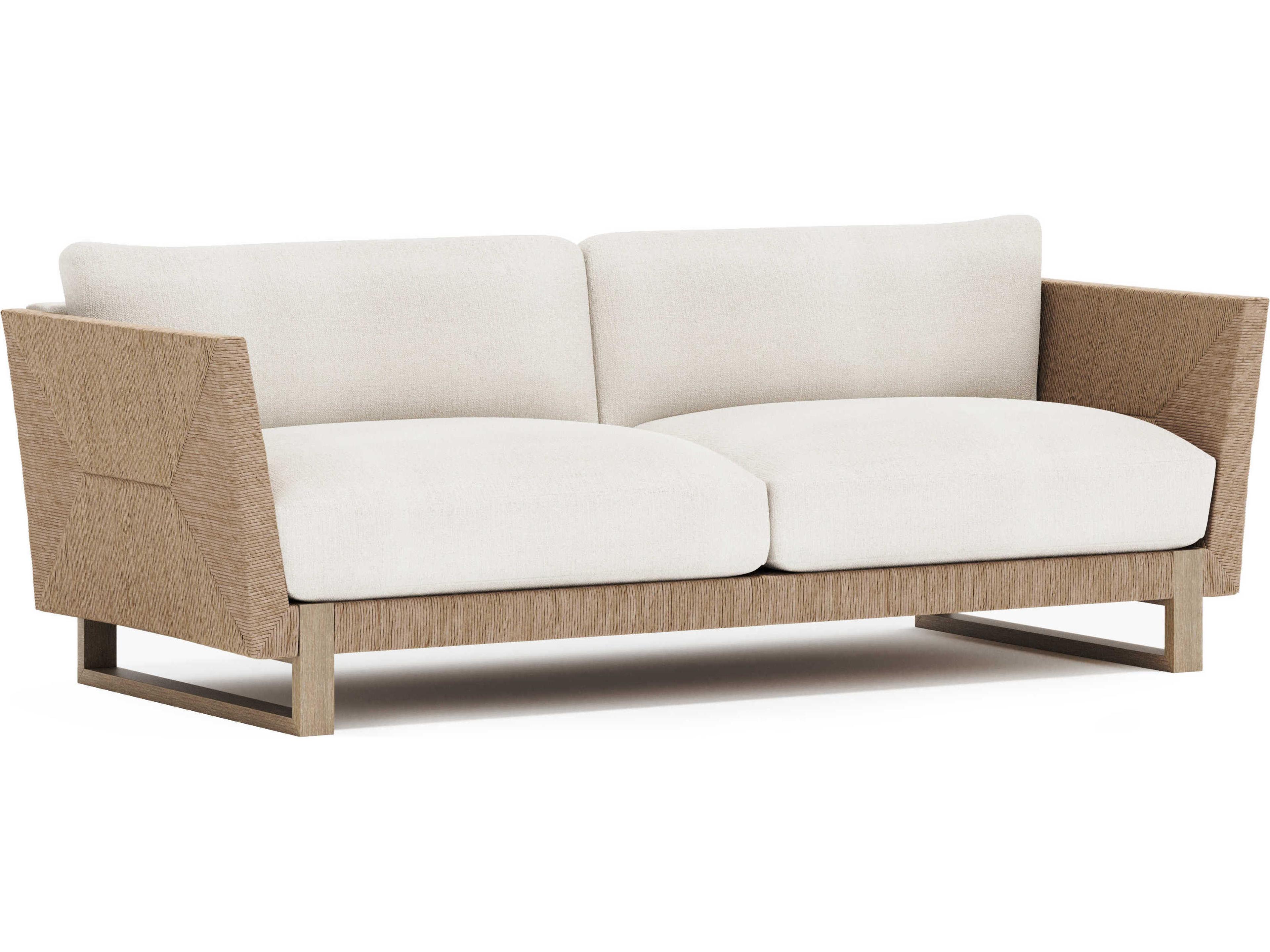 Praia Outdoor Sofa All Weather Weave Teak Legs