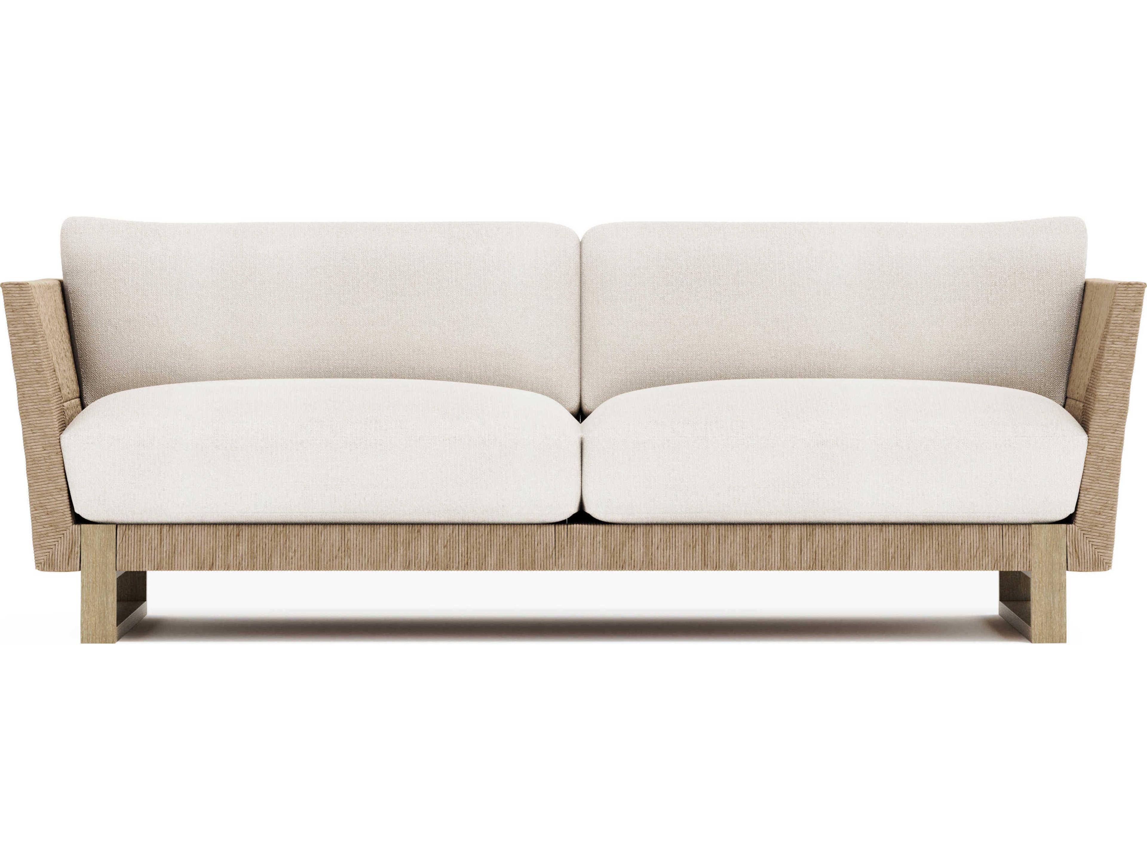 Bernhardt Exteriors Praia Teak Cushion Outdoor Patio Sofa