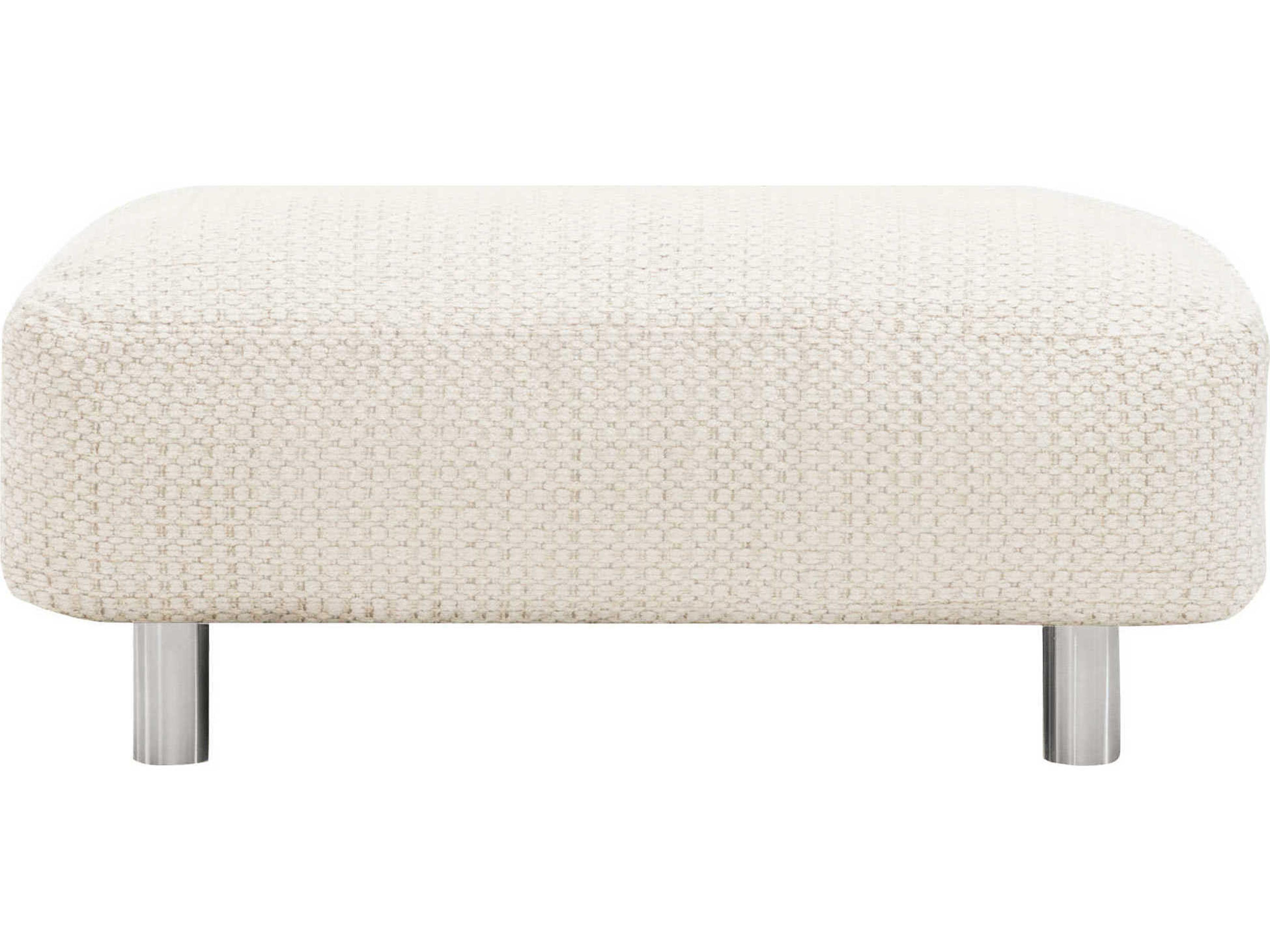 Bernhardt Exteriors Avanni Ottoman with Silver Legs