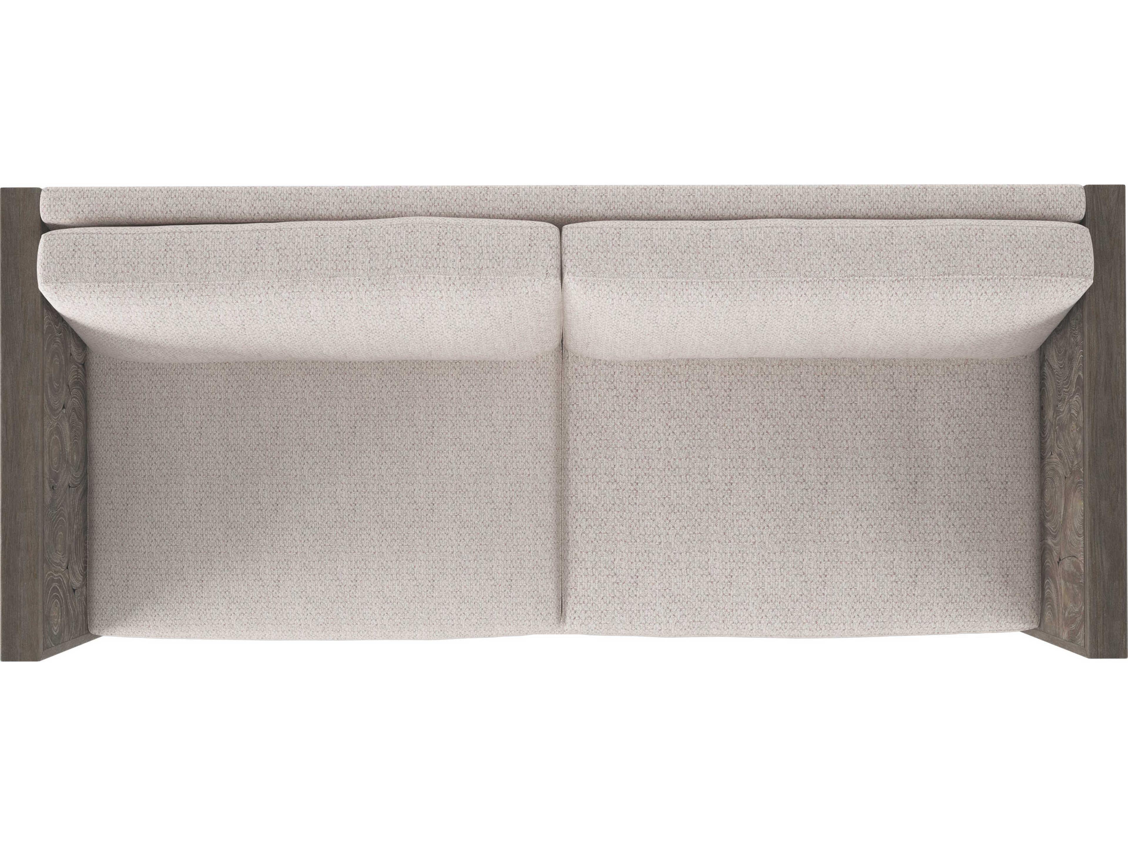 Bernhardt Exteriors Smoked Truffle Madura Patio Sofa with Cushion