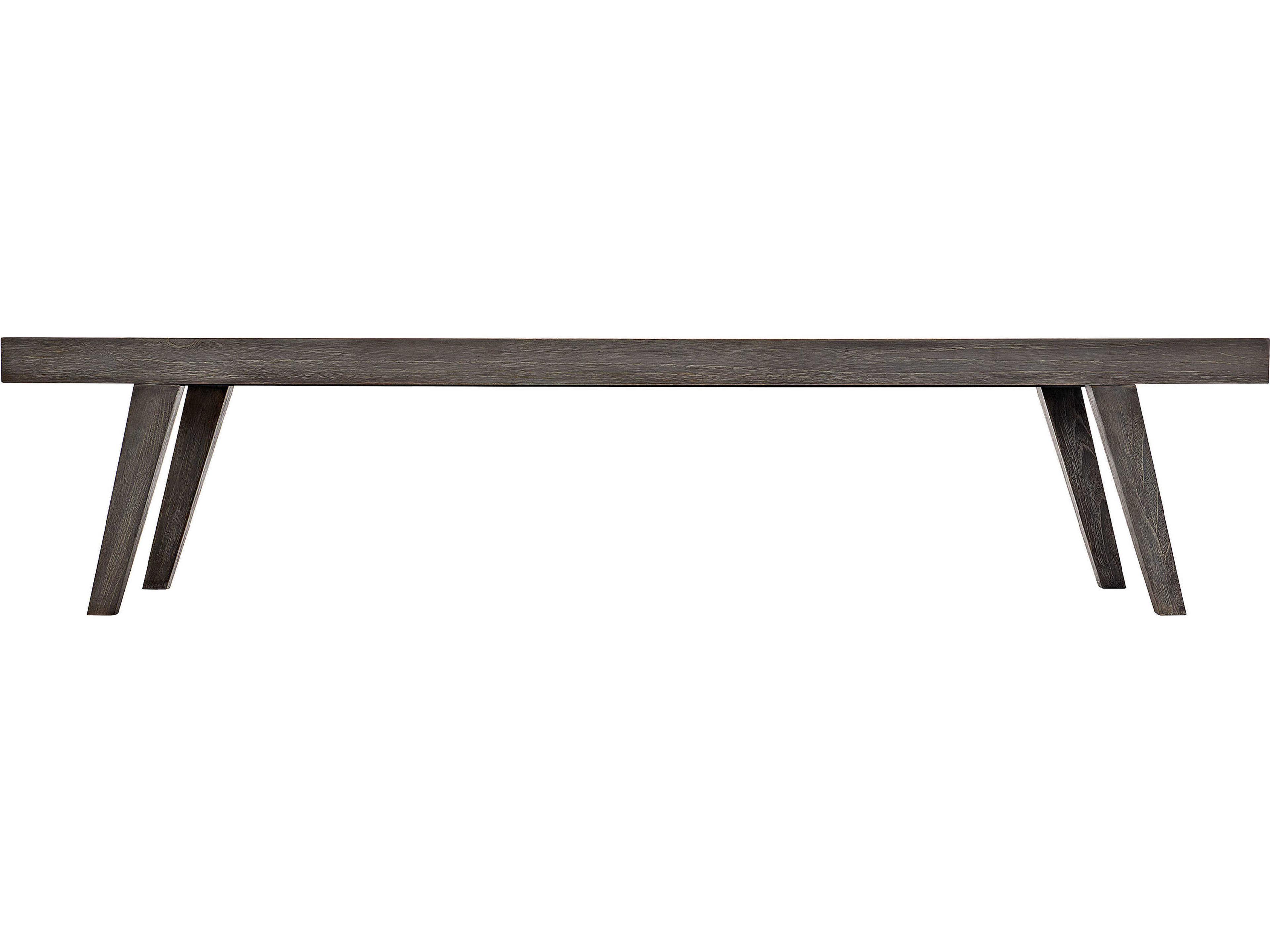 Bernhardt Exteriors Madura Smoked Truffle Teak Outdoor Patio Bench