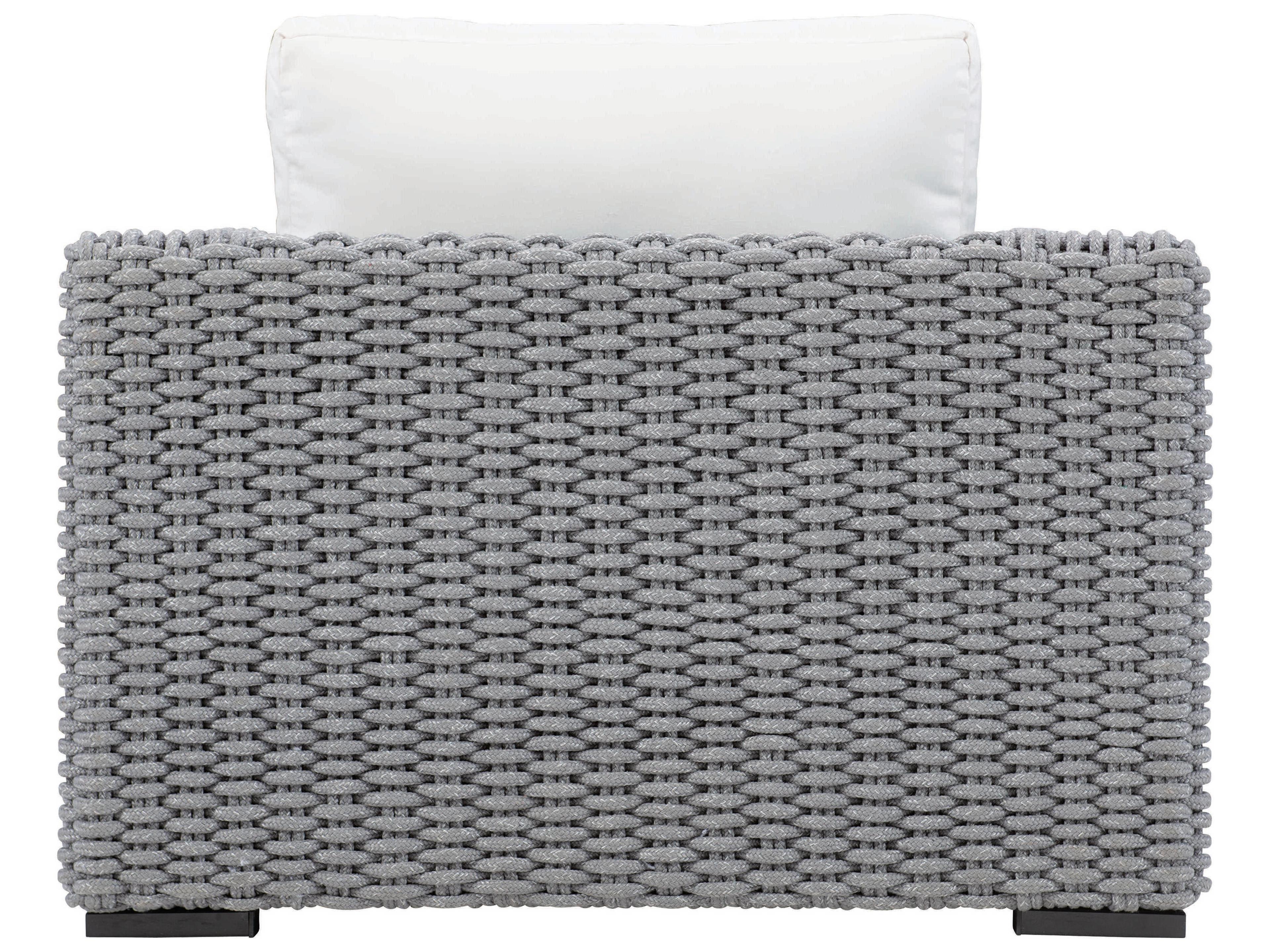 Bernhardt Exteriors Capri White/Cream Cast Aluminum Cushion Lounge Chair